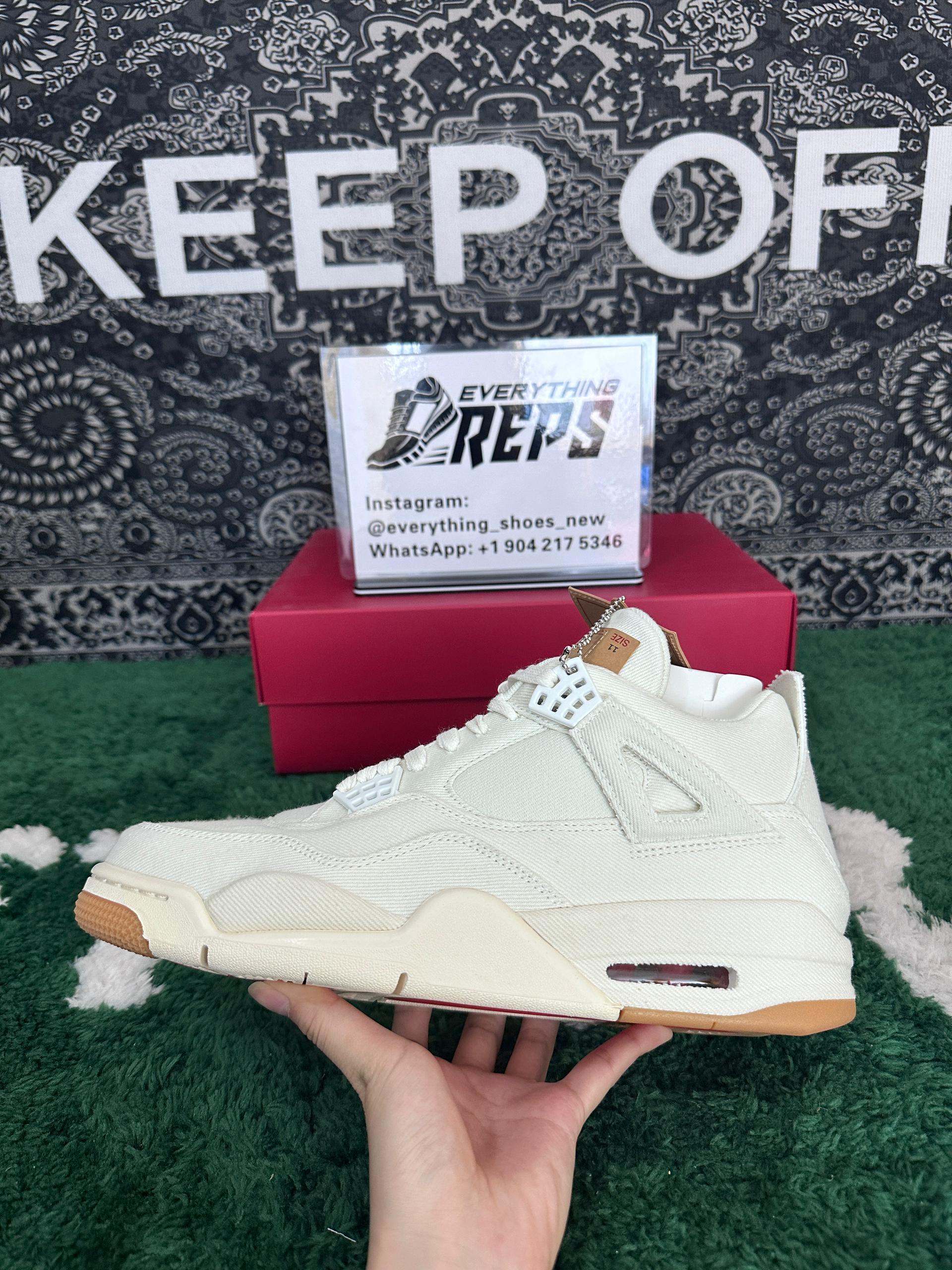 Levi's x AJ4 Retro 'White Denim' - Image 7