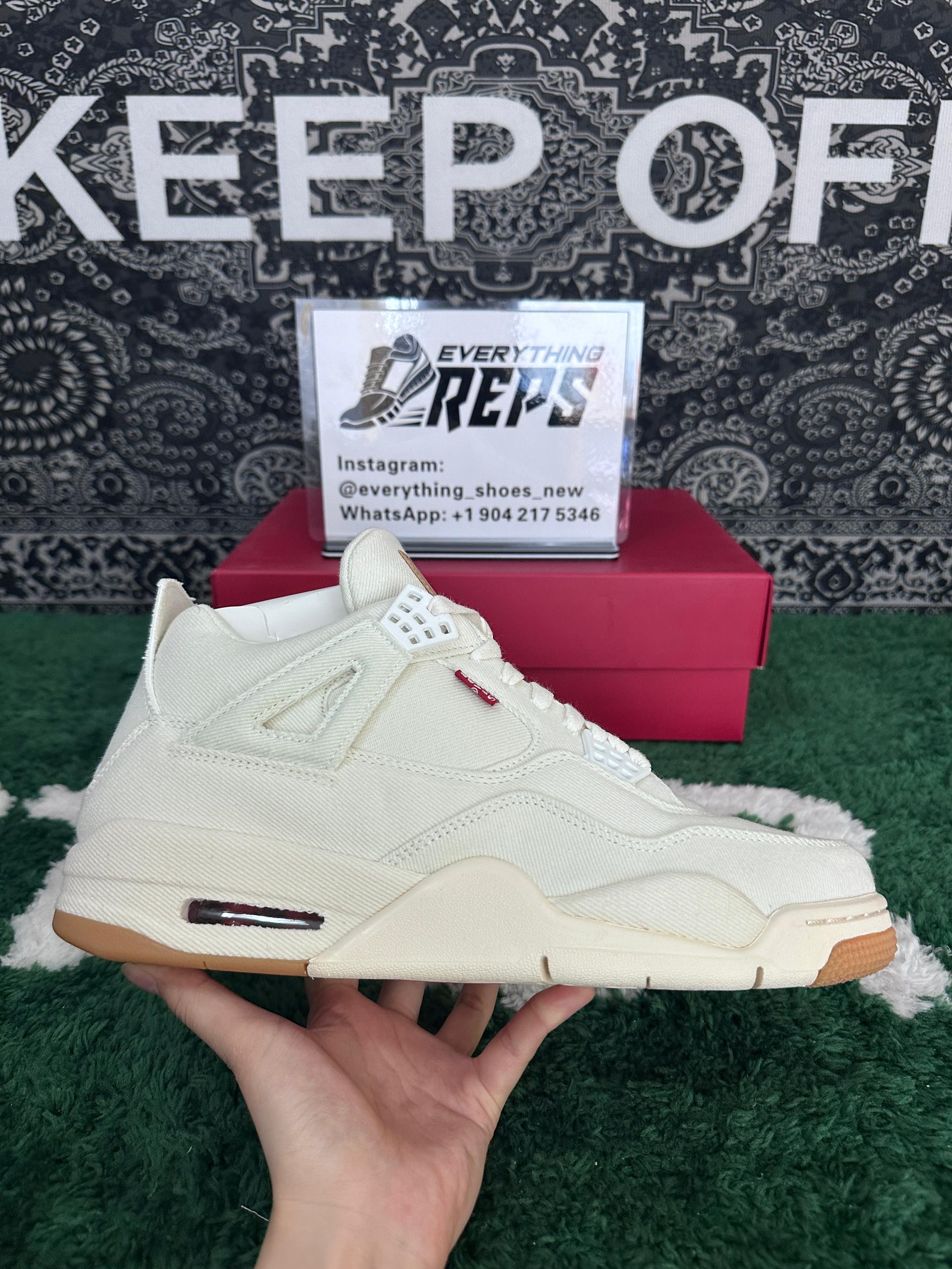 Levi's x AJ4 Retro 'White Denim' - Image 6