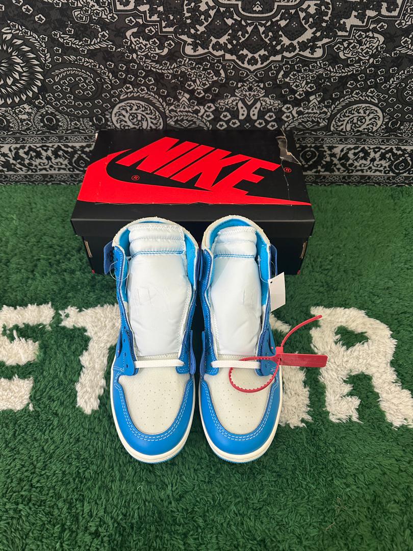 AJ1 Retro High Off-White University Blue Extended Size - Image 2