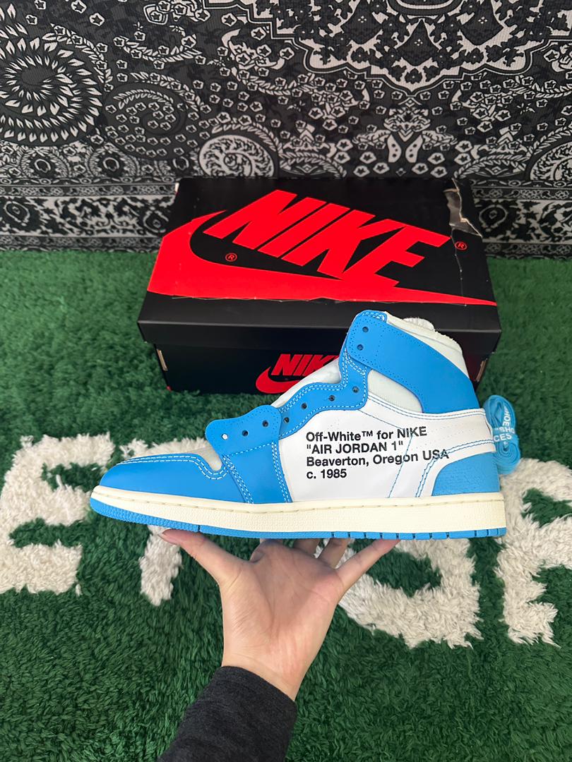 AJ1 Retro High Off-White University Blue Extended Size - Image 4