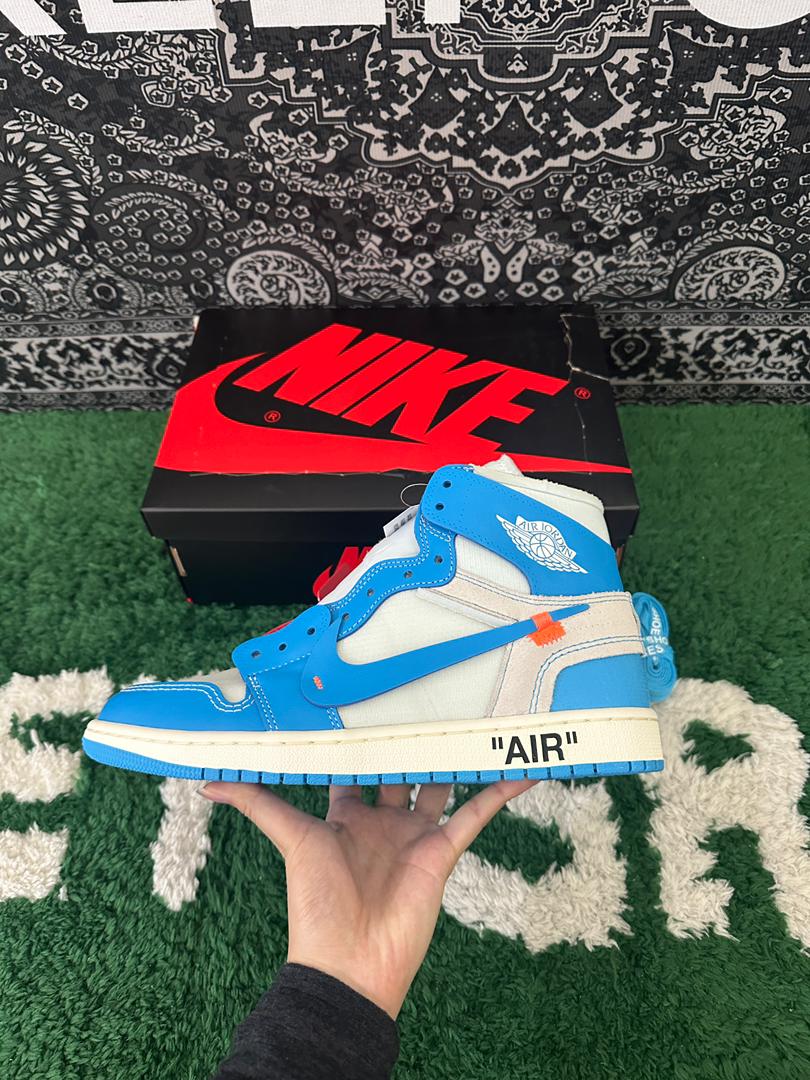 AJ1 Retro High Off-White University Blue Extended Size - Image 5