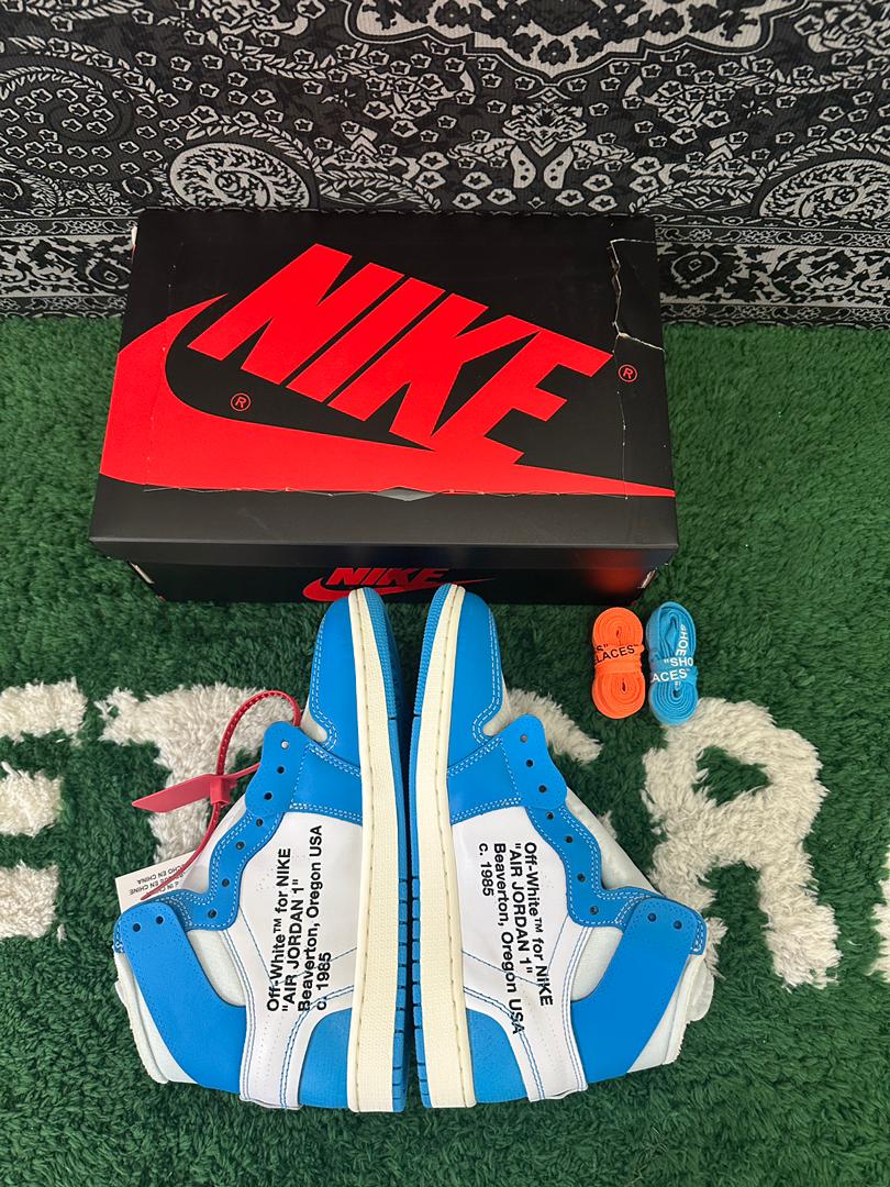 AJ1 Retro High Off-White University Blue Extended Size - Image 6