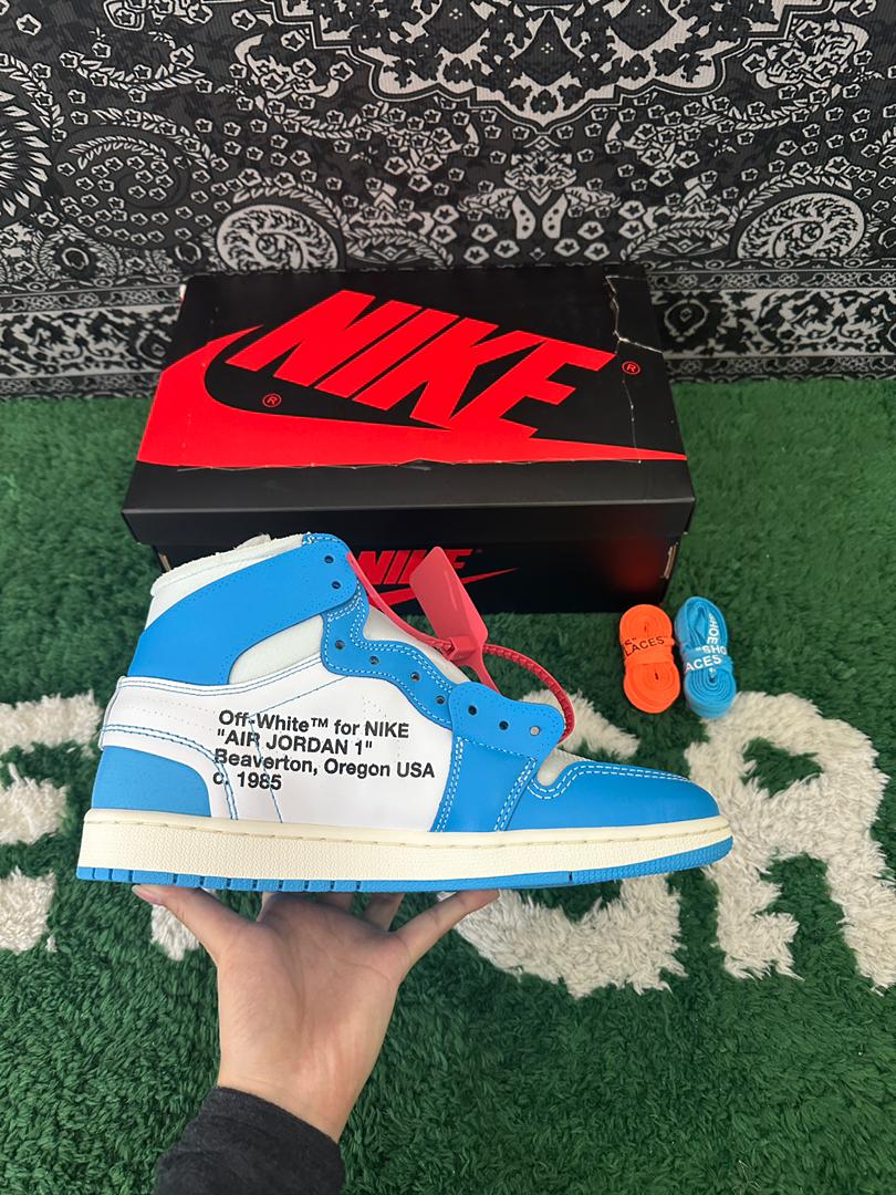 AJ1 Retro High Off-White University Blue Extended Size - Image 7