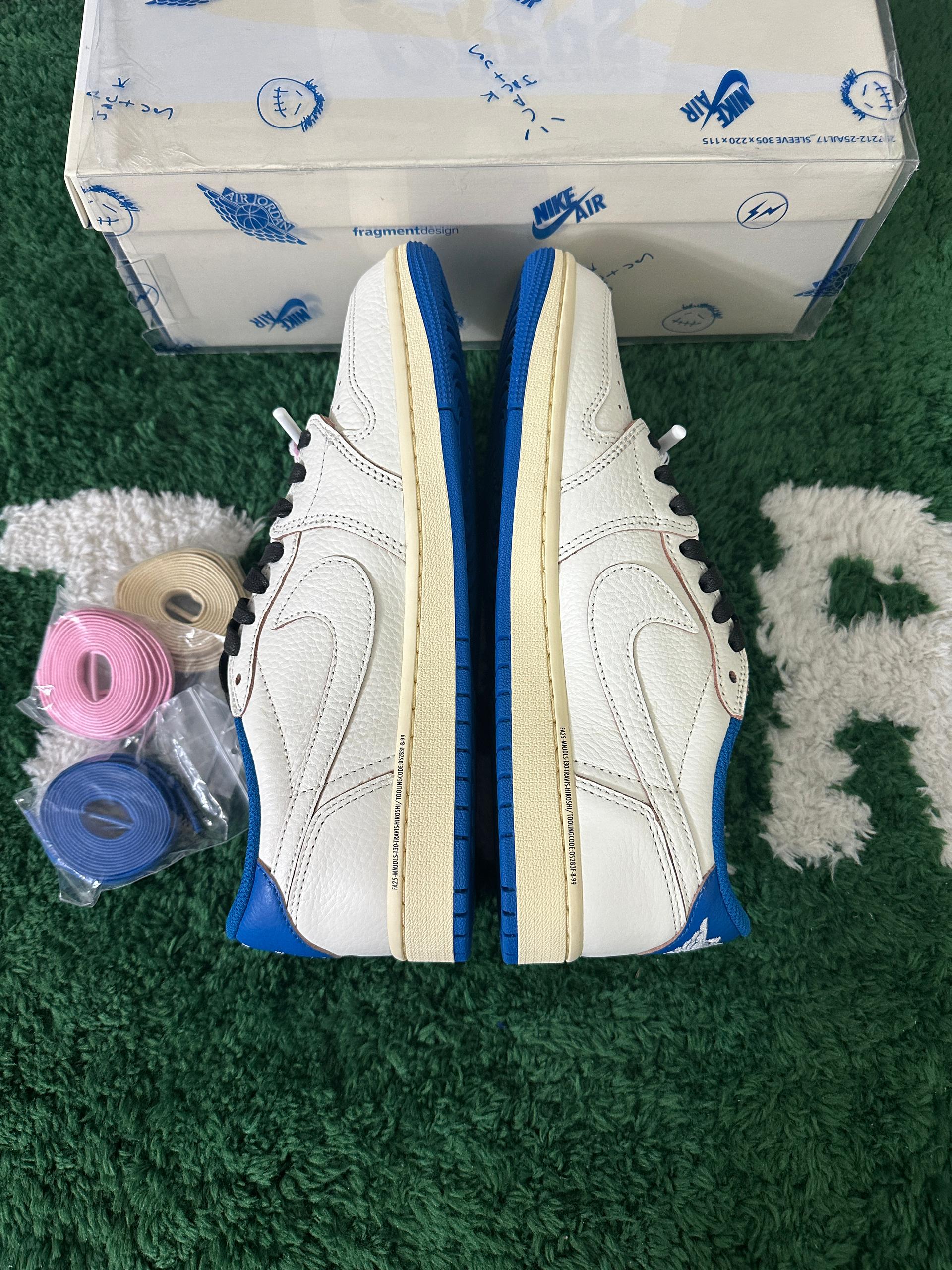 TS x AJ1 White Blue Fragment (2025) - Image 2