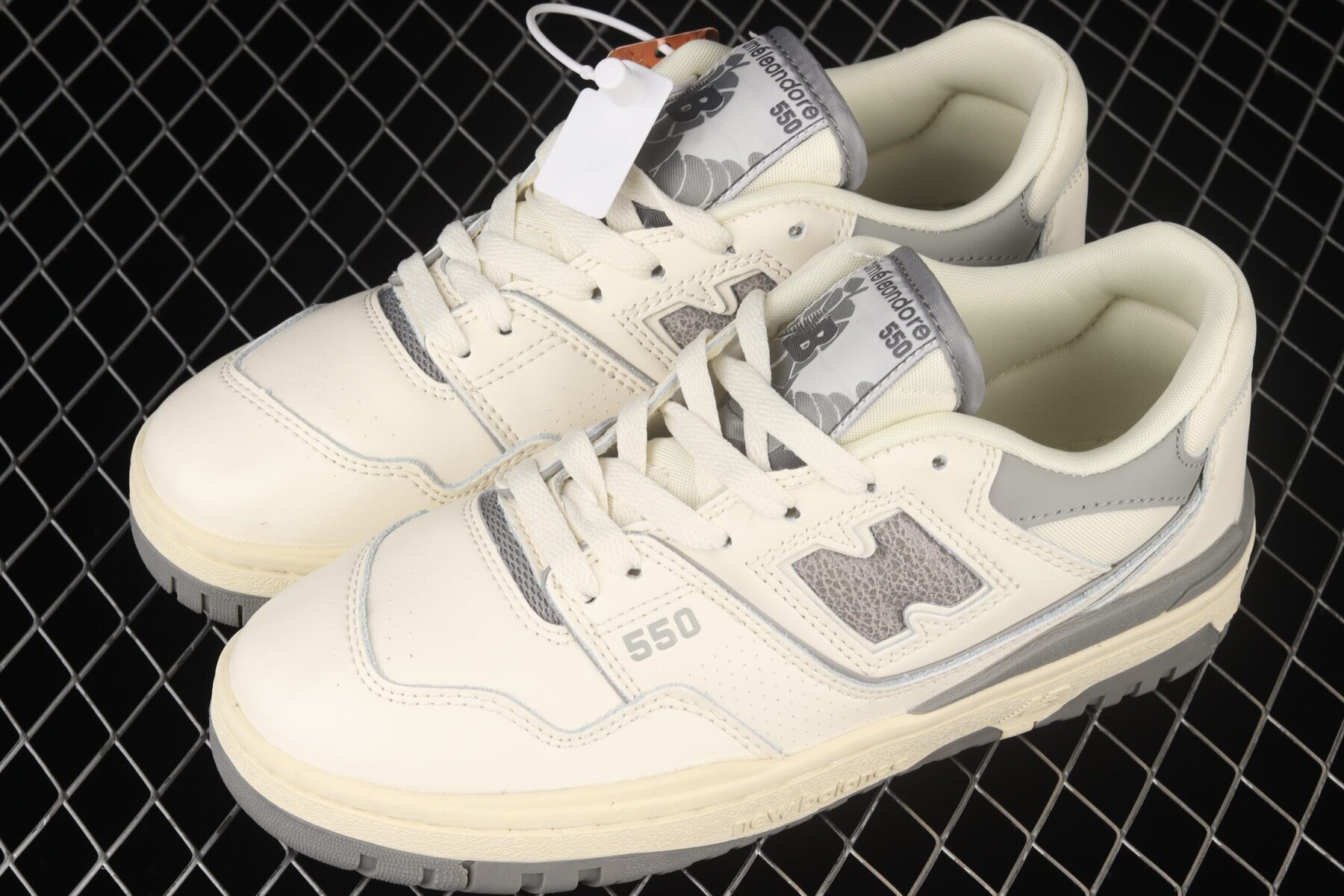 New Balance 550, Aime Leon Dore White Grey - Image 5