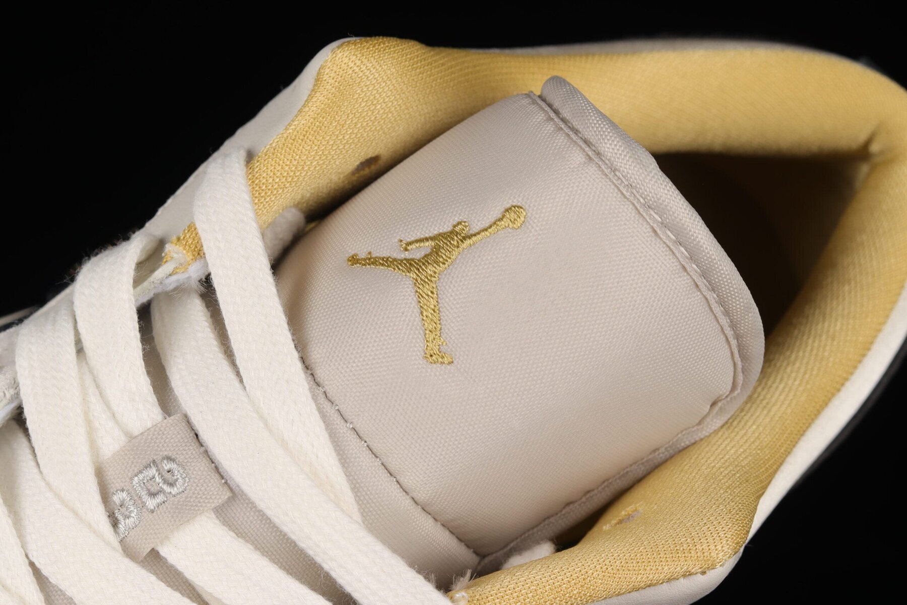 AJ1 Low Beaded Swoosh Grey Sail - Image 5