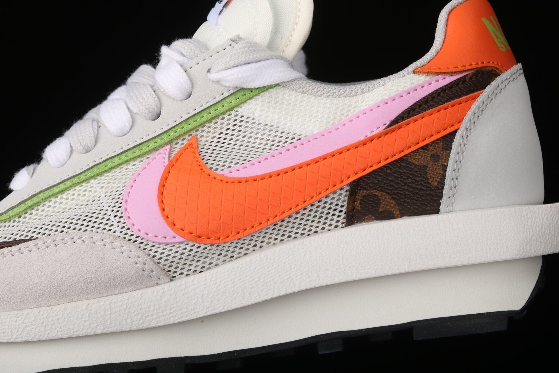 Sacai x LVD Waffle Daybreak Medium Grey/Orange-Pink - Image 6