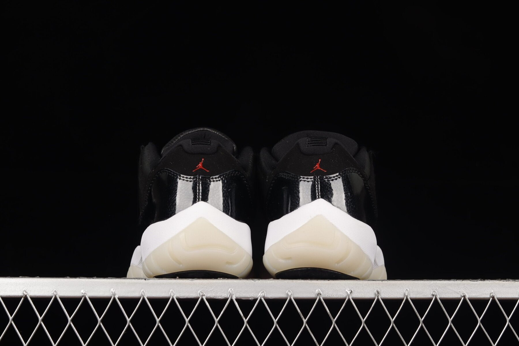 AJ11 Retro Low 72-10, Black/White/Sail/Gym Red - Image 9