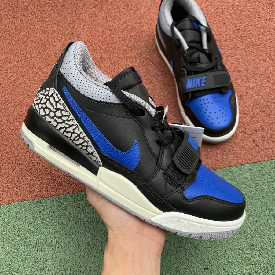 AJ Legacy 312 Low Black Royal - Image 3