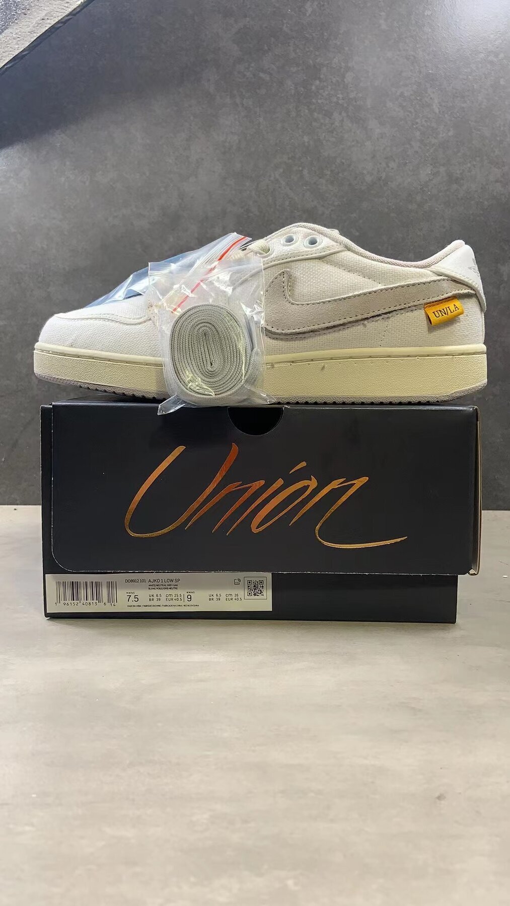 AJ1 Retro AJKO Low SP Union White Canvas - Image 3