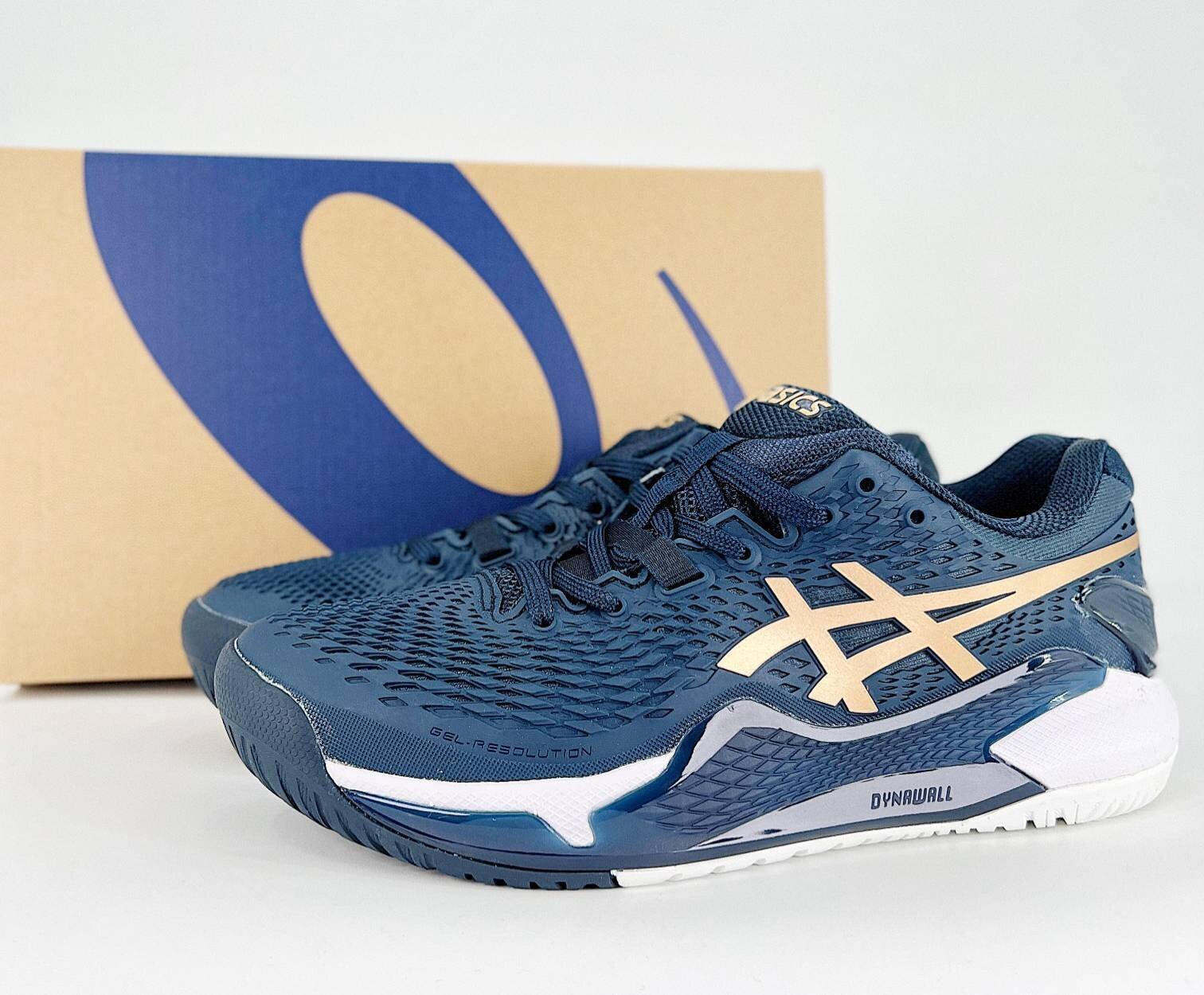 ASICS Gel-Resolution 9 Clay French Blue/Pure Gold - Image 7
