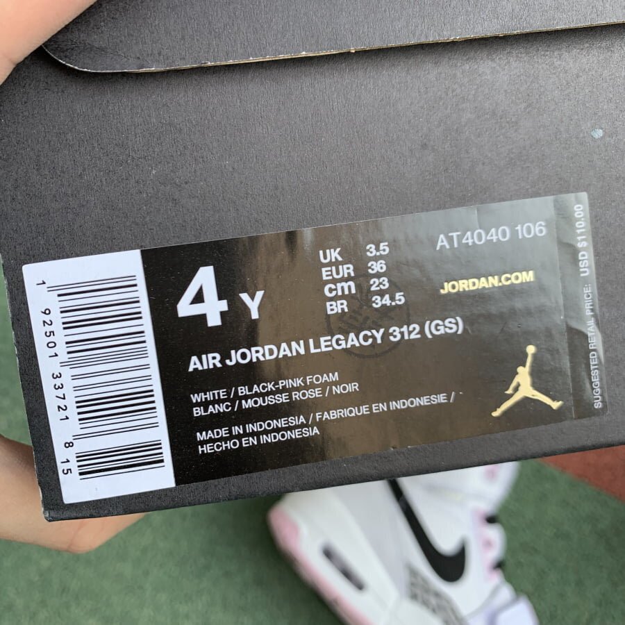 AJ Legacy 312 White Black Pink Foam - Image 8