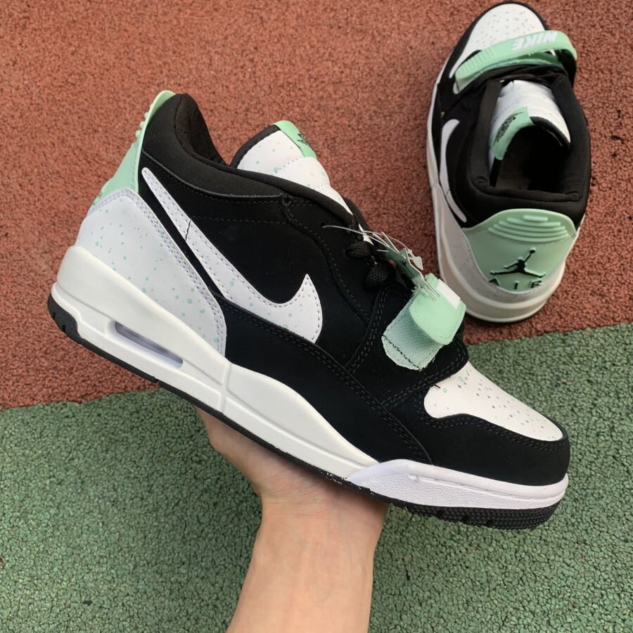 AJ Legacy 312 Low Black White Teal Tint - Image 5