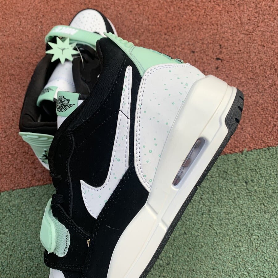 AJ Legacy 312 Low Black White Teal Tint - Image 4