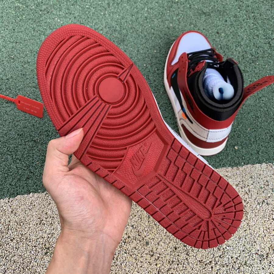 OFF WHITE AJ1 Chicago Red Extended Size - Image 15
