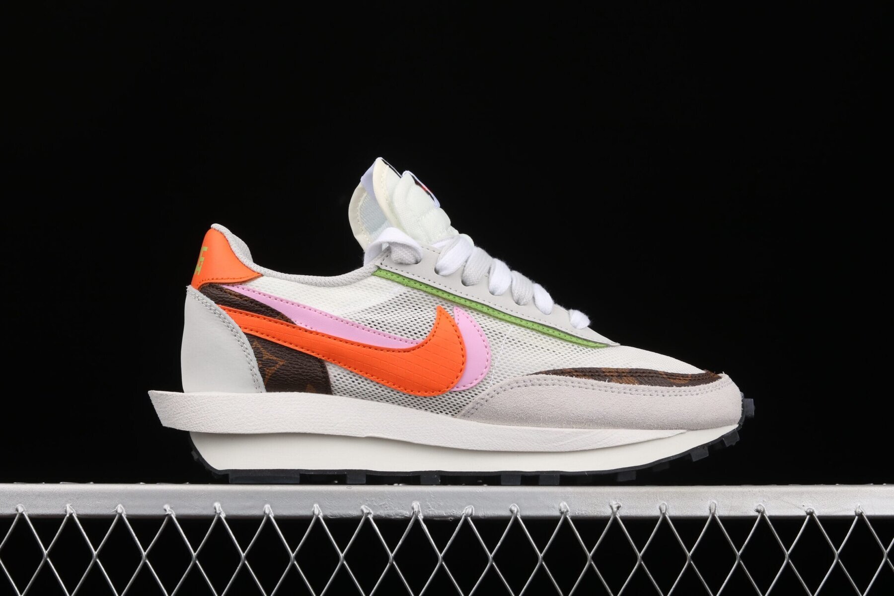 Sacai x LVD Waffle Daybreak Medium Grey/Orange-Pink - Image 8