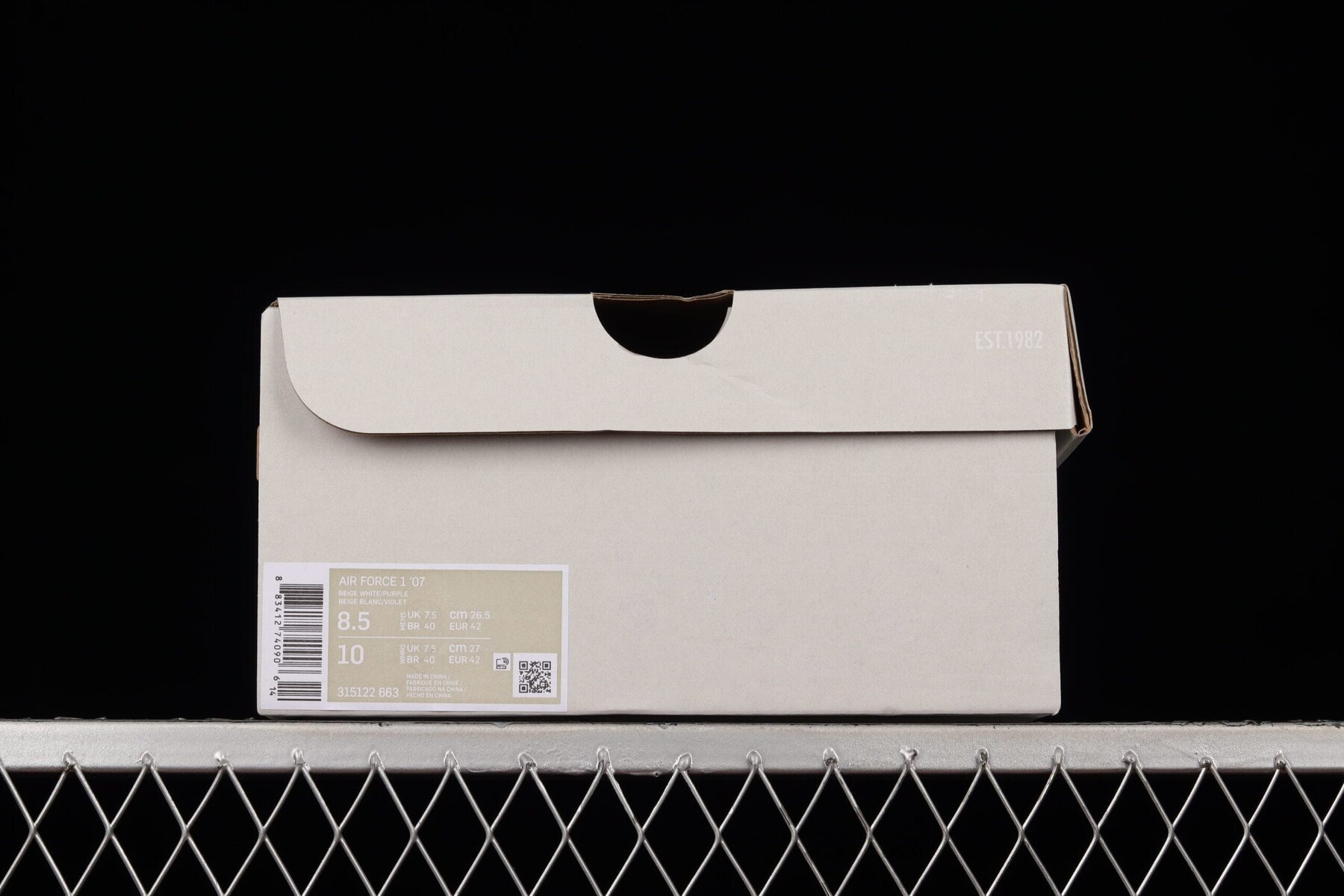 Air Force 1 '07 Low Beige White Purple - Image 8