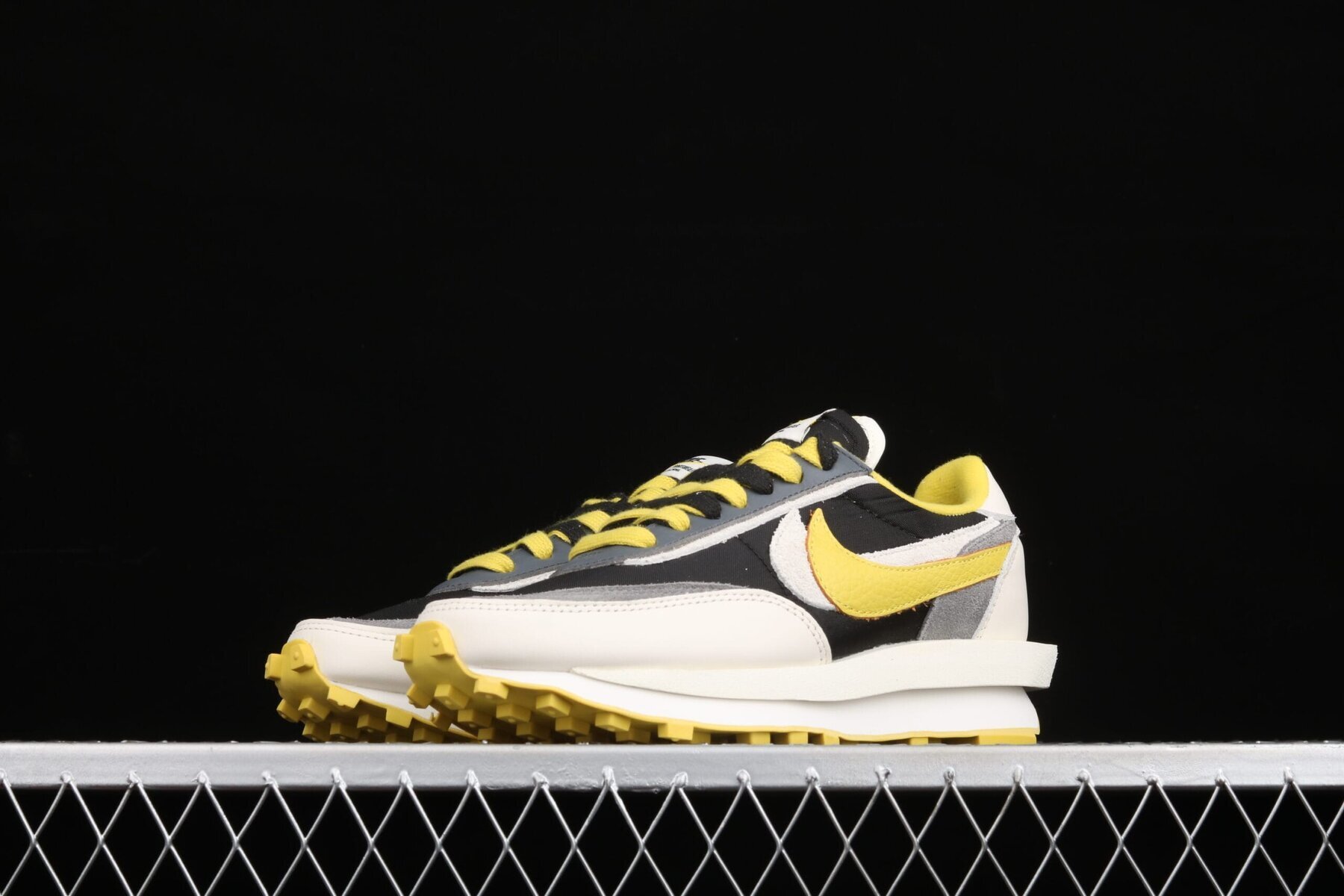 LD Waffle, Sacai Undercover Black Bright Citron - Image 8