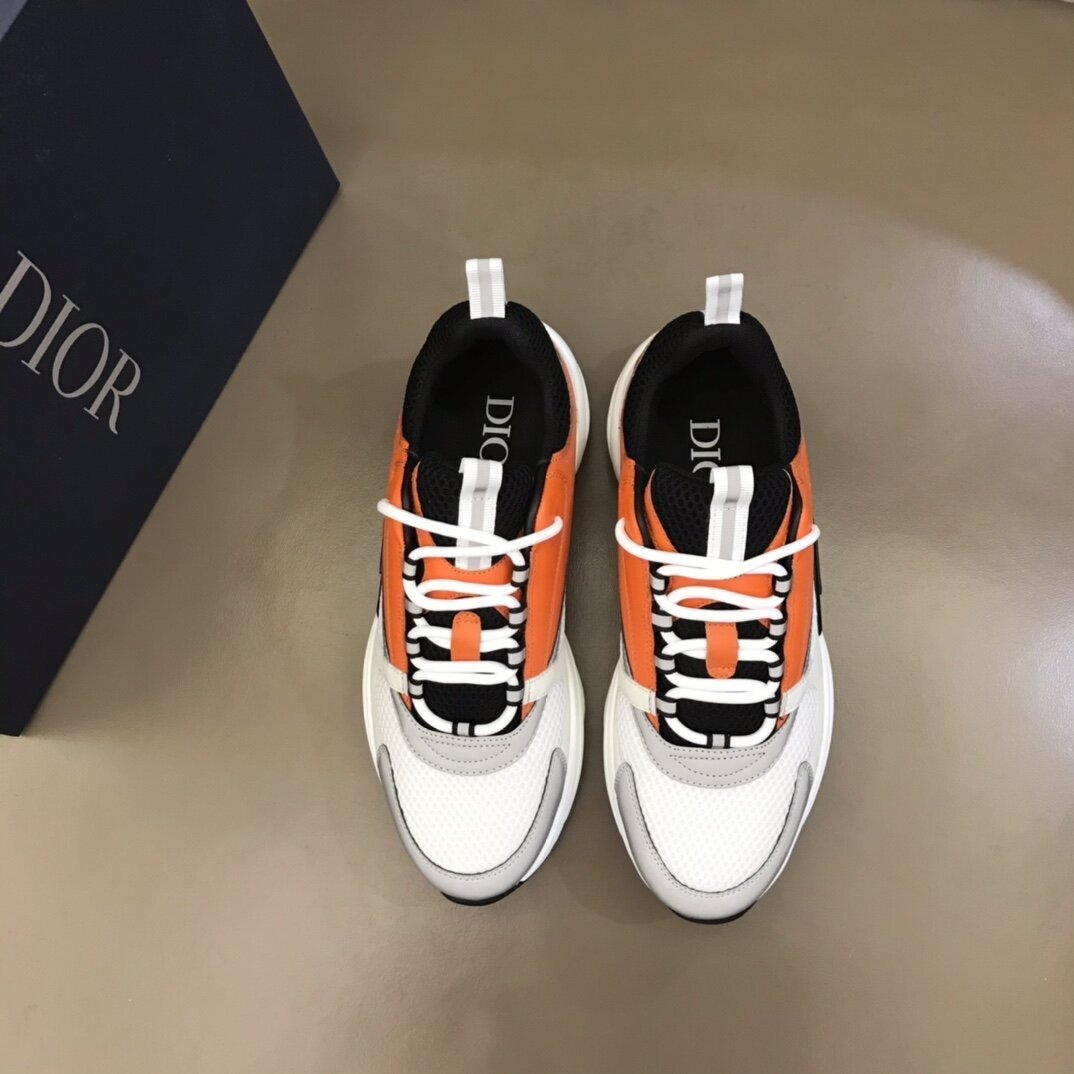 DIOR B22 Sneaker Orange White - Image 2