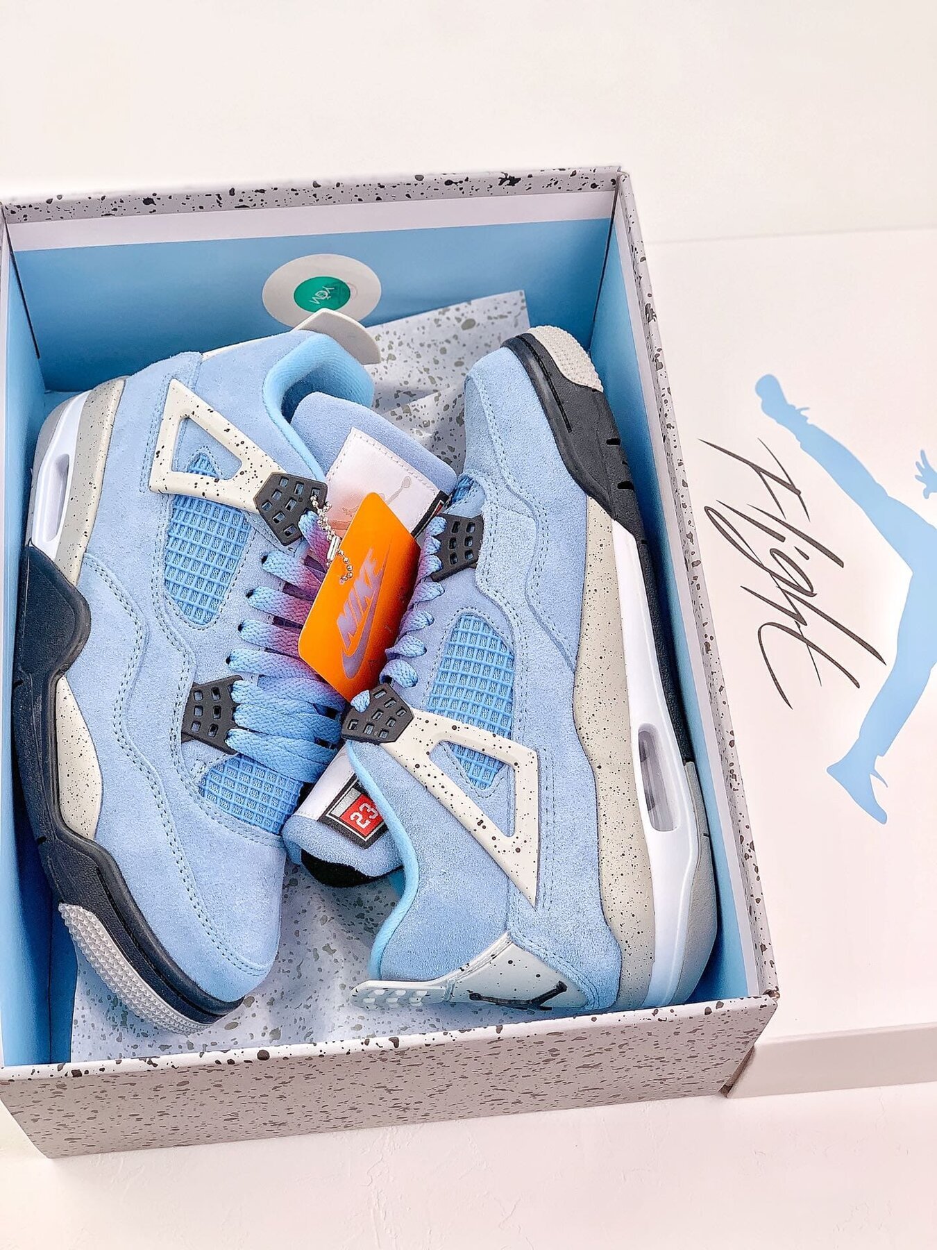 AJ4 Retro University Blue Extended Size - Image 2