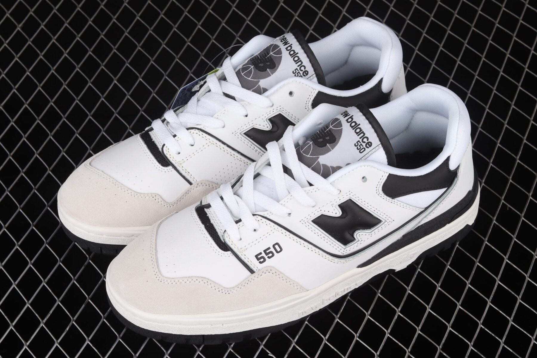 New Balance 550, Sea Salt Black - Image 5