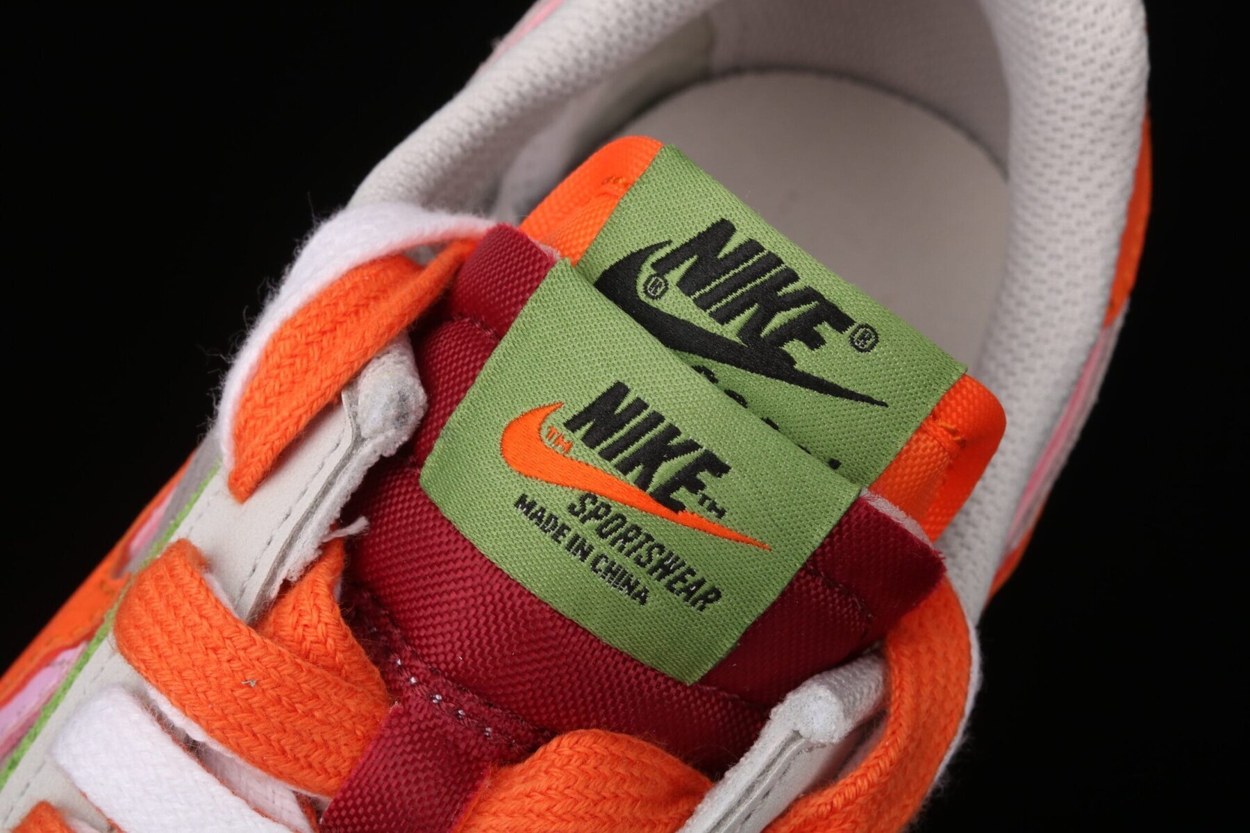 LD Waffle Sacai CLOT Net Orange Blaze - Image 3