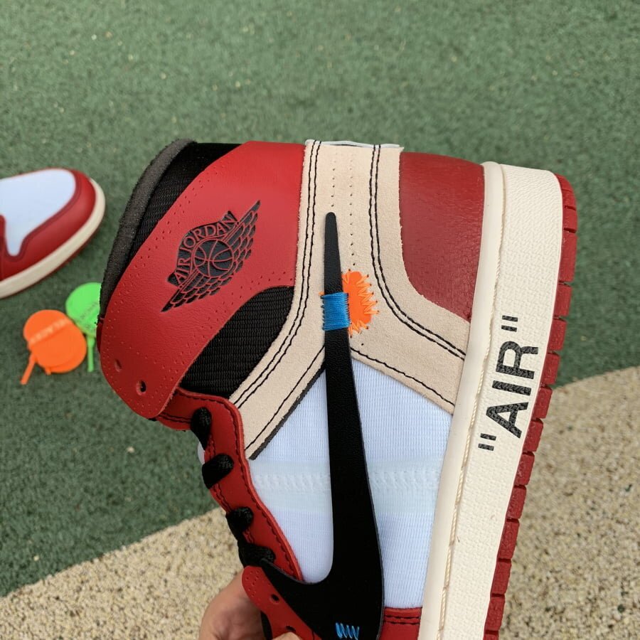 OFF WHITE AJ1 Chicago Red Extended Size - Image 11