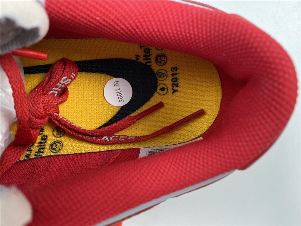 Dunk Low Off-White University Red - Image 10