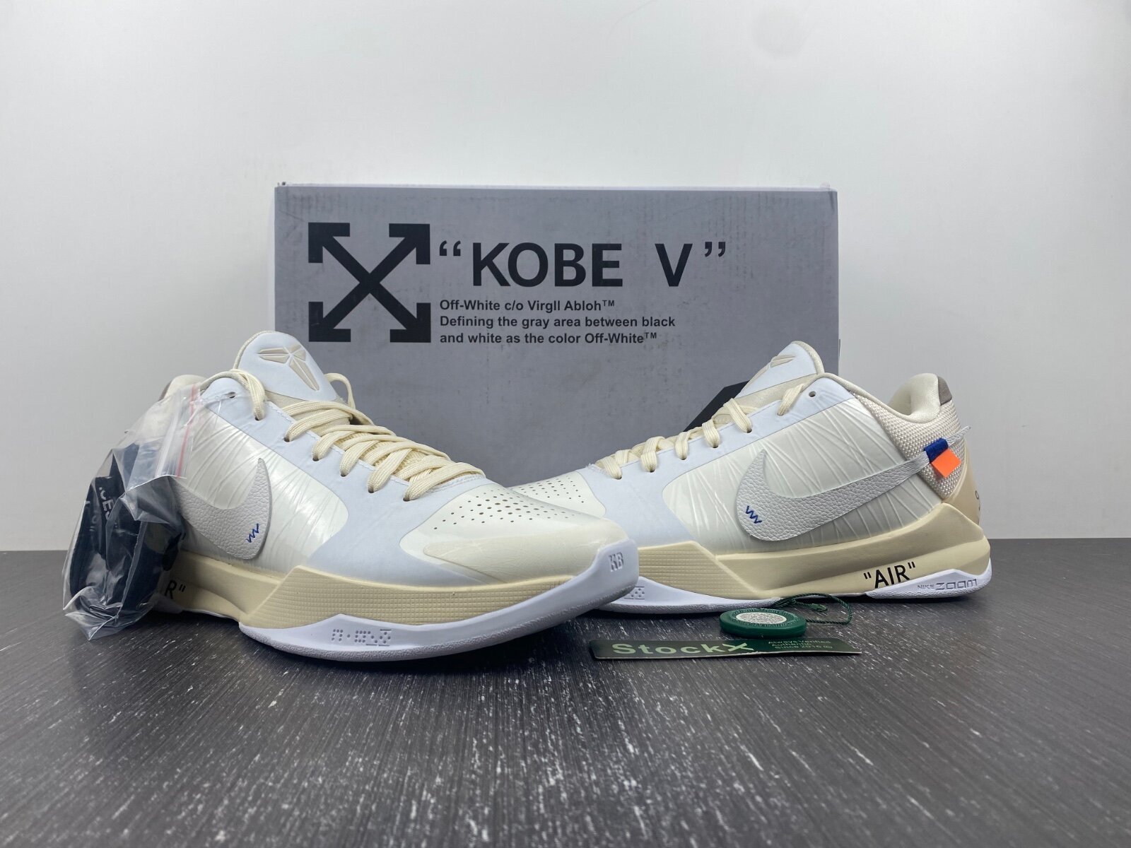 Off-White x Kobe 5 Protro Custom White - Image 4