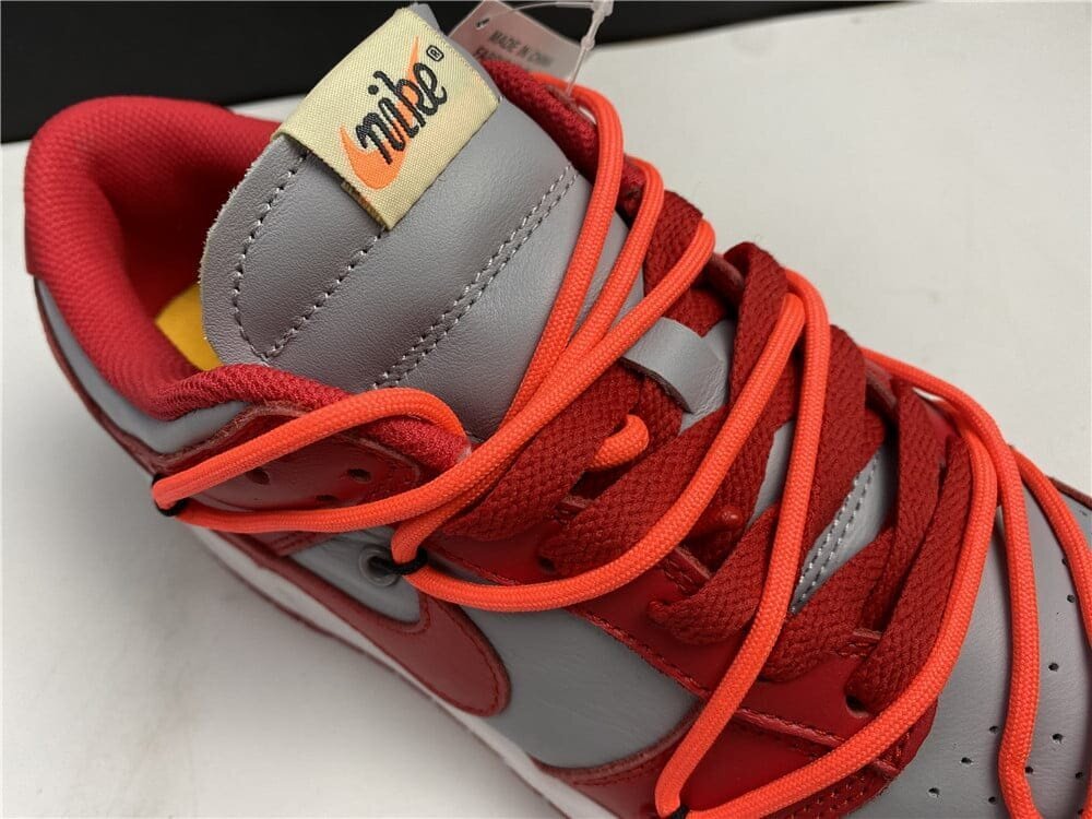 Dunk Low Off-White University Red - Image 7