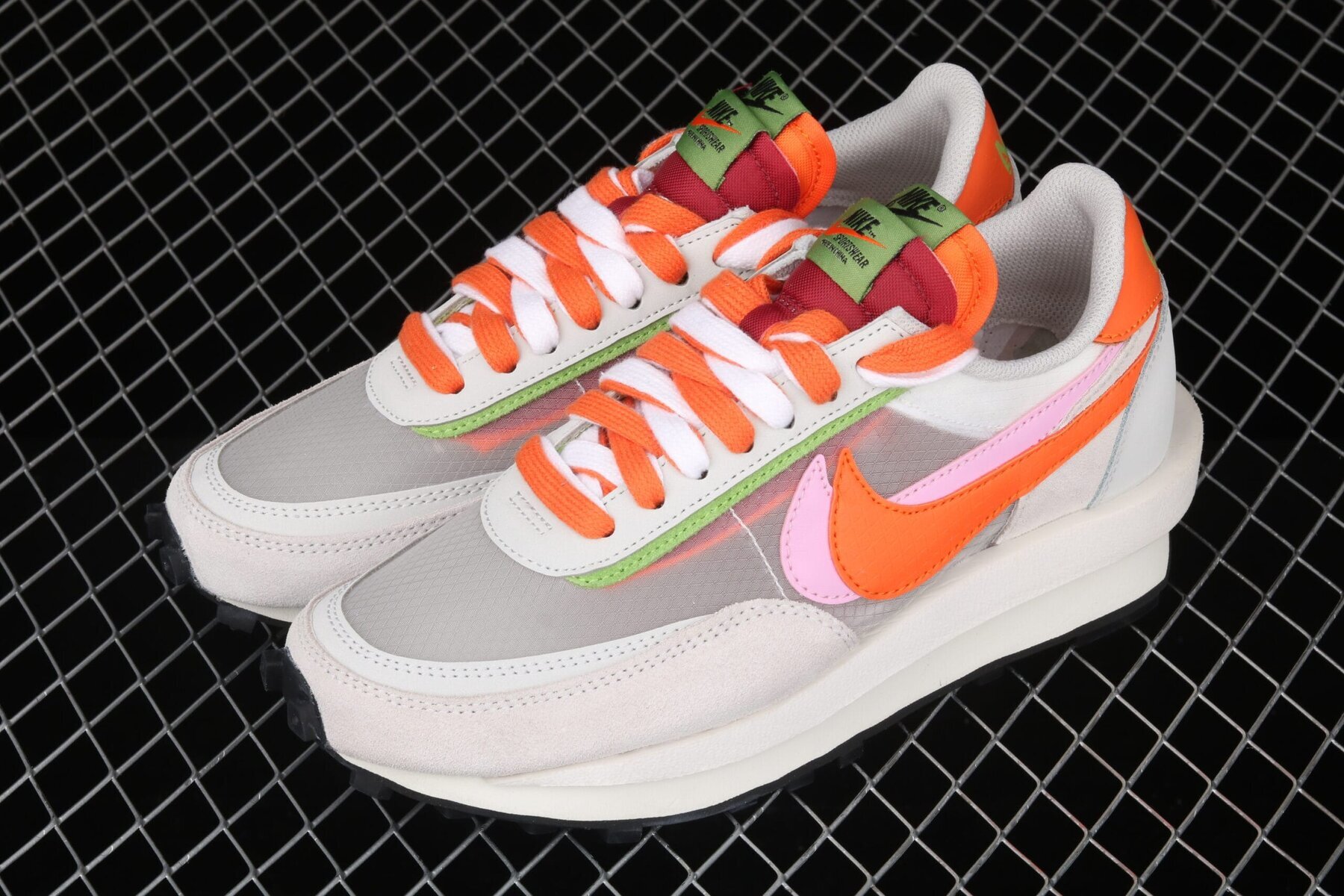LD Waffle Sacai CLOT Net Orange Blaze - Image 7