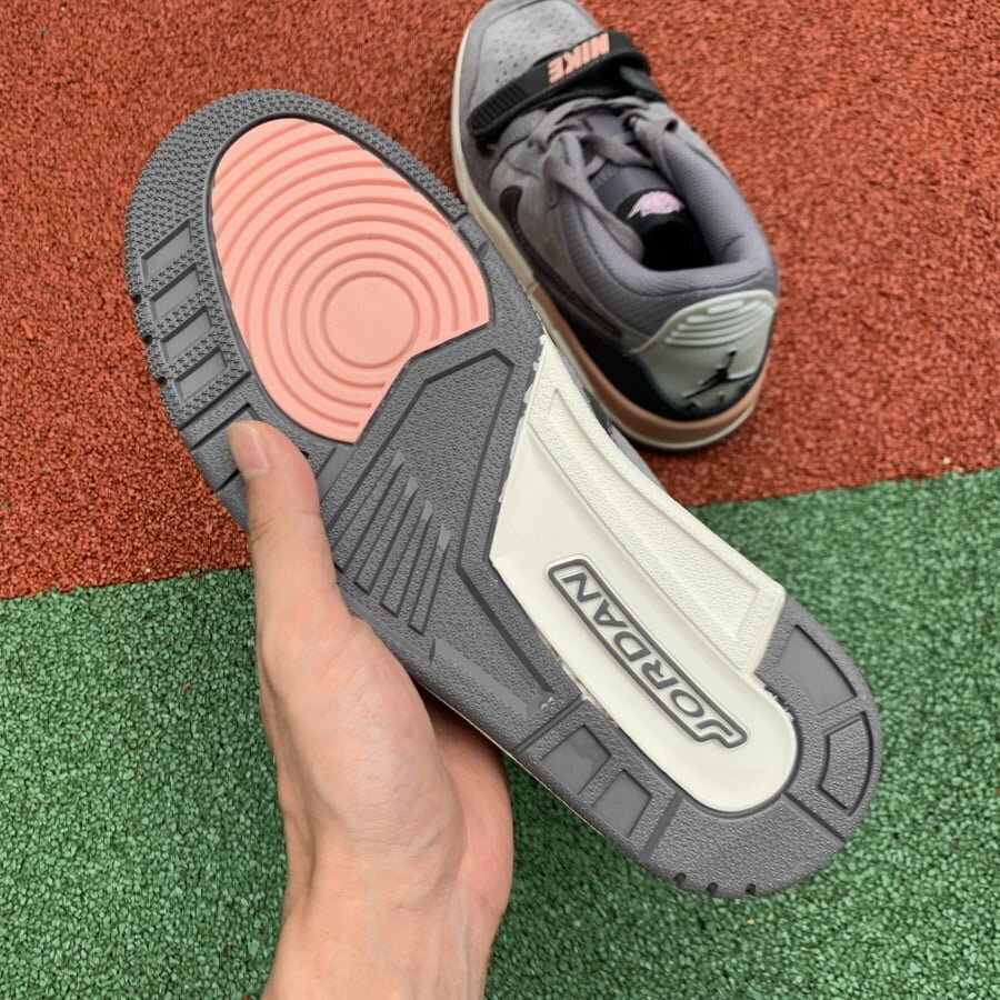 AJ Legacy 312 Low Gunsmoke Coral - Image 8