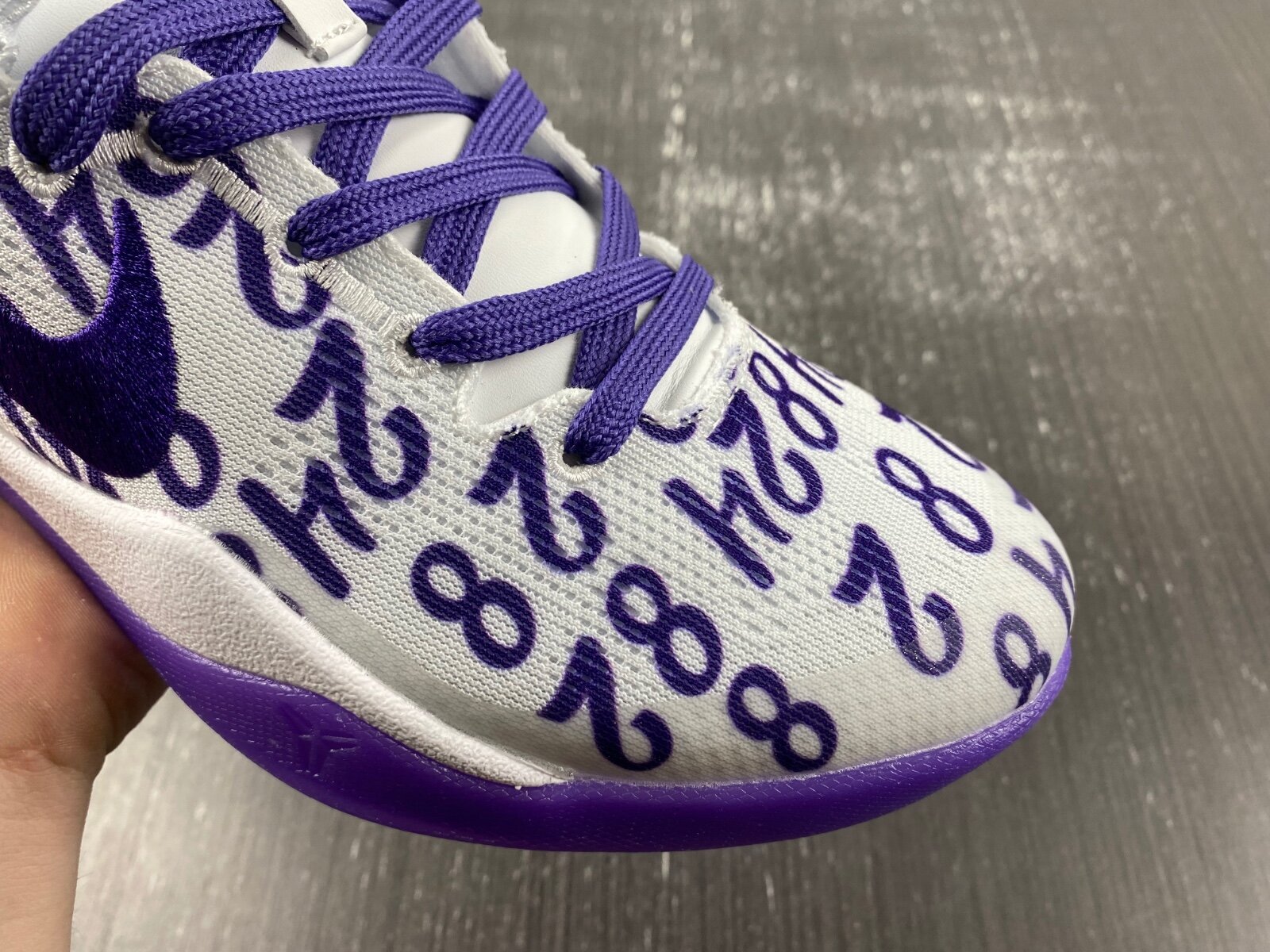 Kobe 8 Protro White Court Purple - Image 2