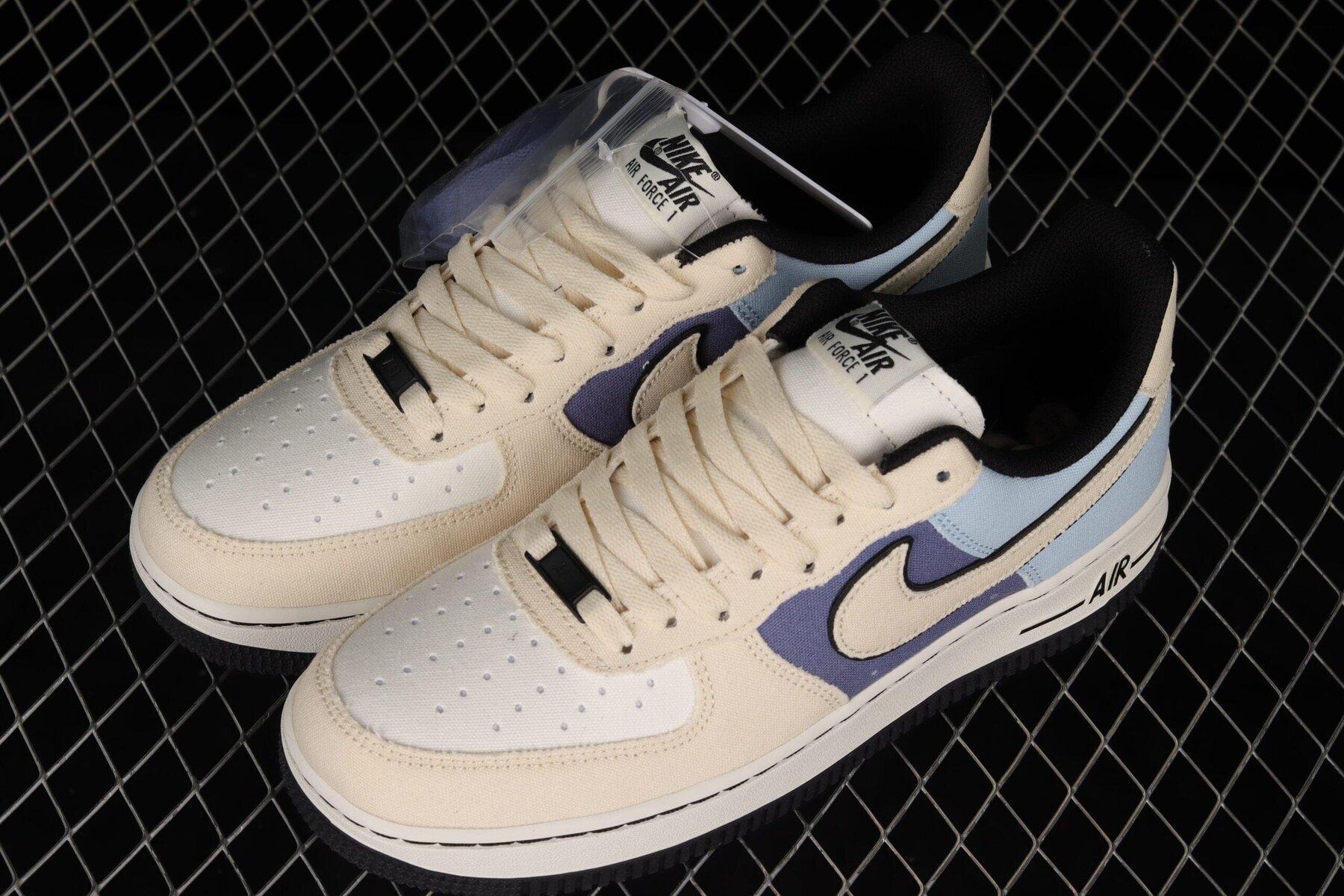 Air Force 1 '07 Low Beige White Purple - Image 3
