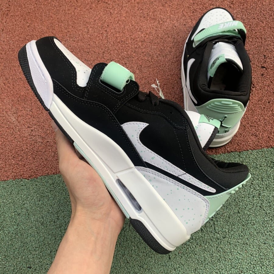 AJ Legacy 312 Low Black White Teal Tint - Image 3