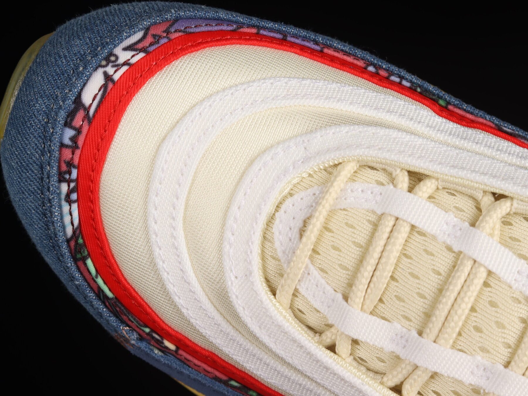Air Max 97 Coconut Milk Fossil Denim Red - Image 6