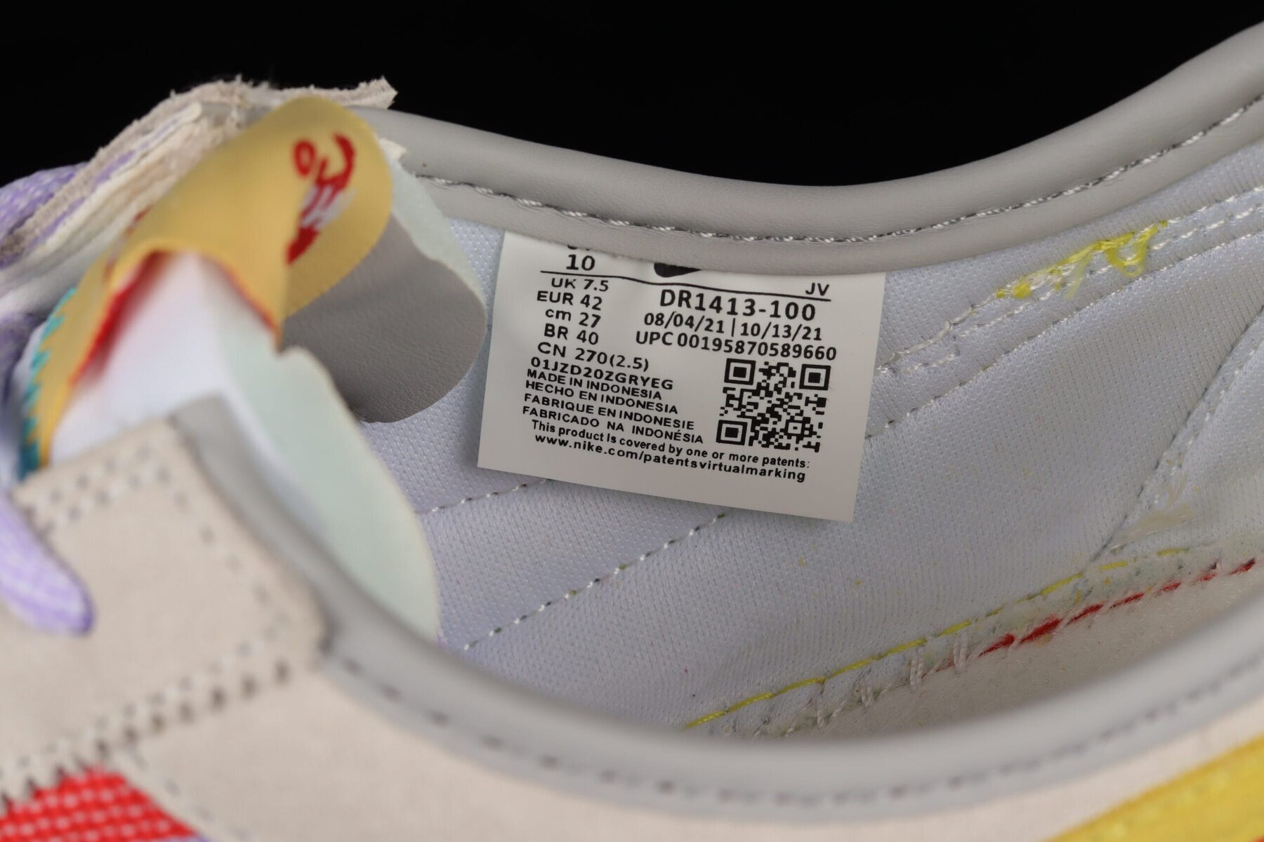 Union x Cortez Yellow Purple Red - Image 5