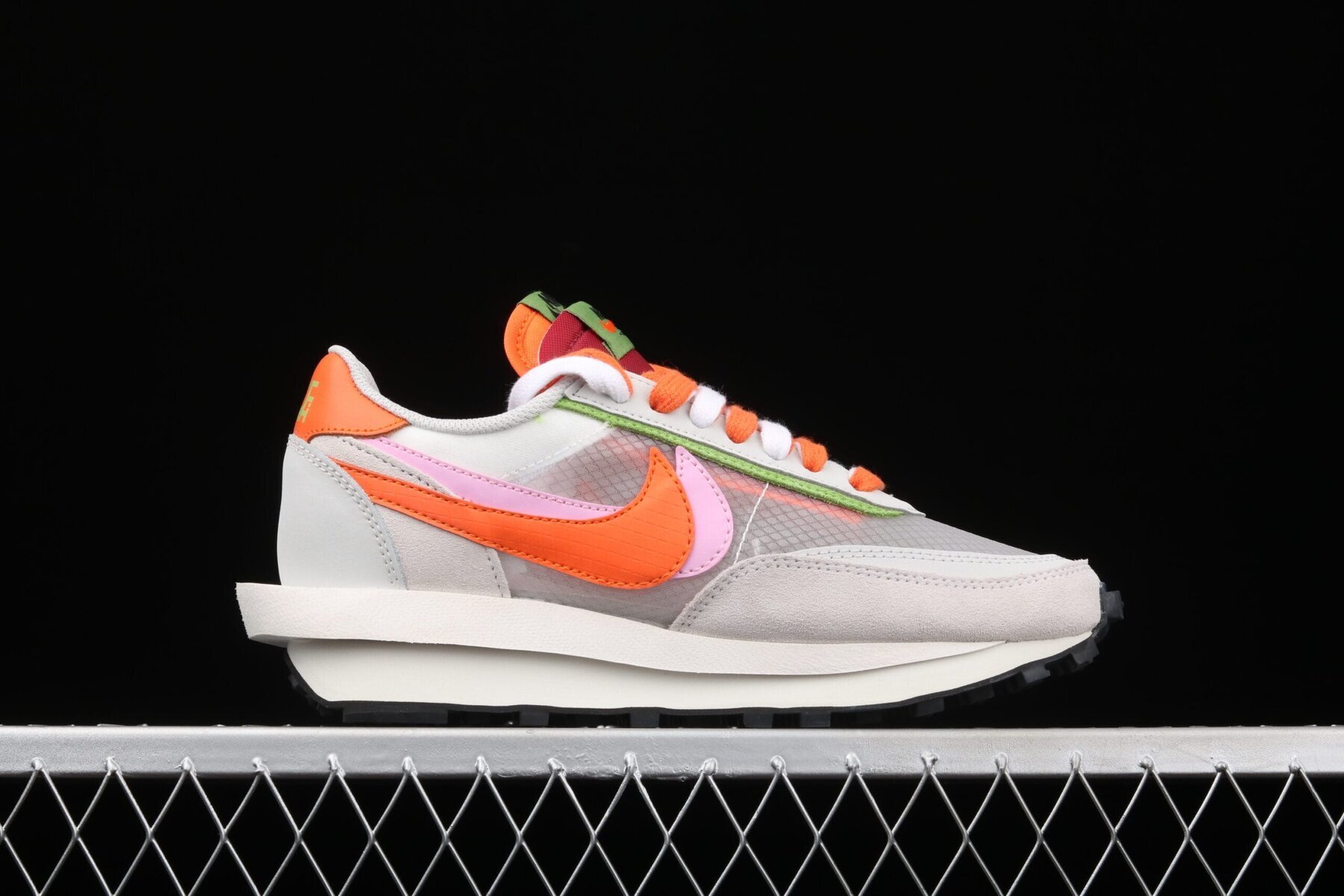 LD Waffle Sacai CLOT Net Orange Blaze - Image 8