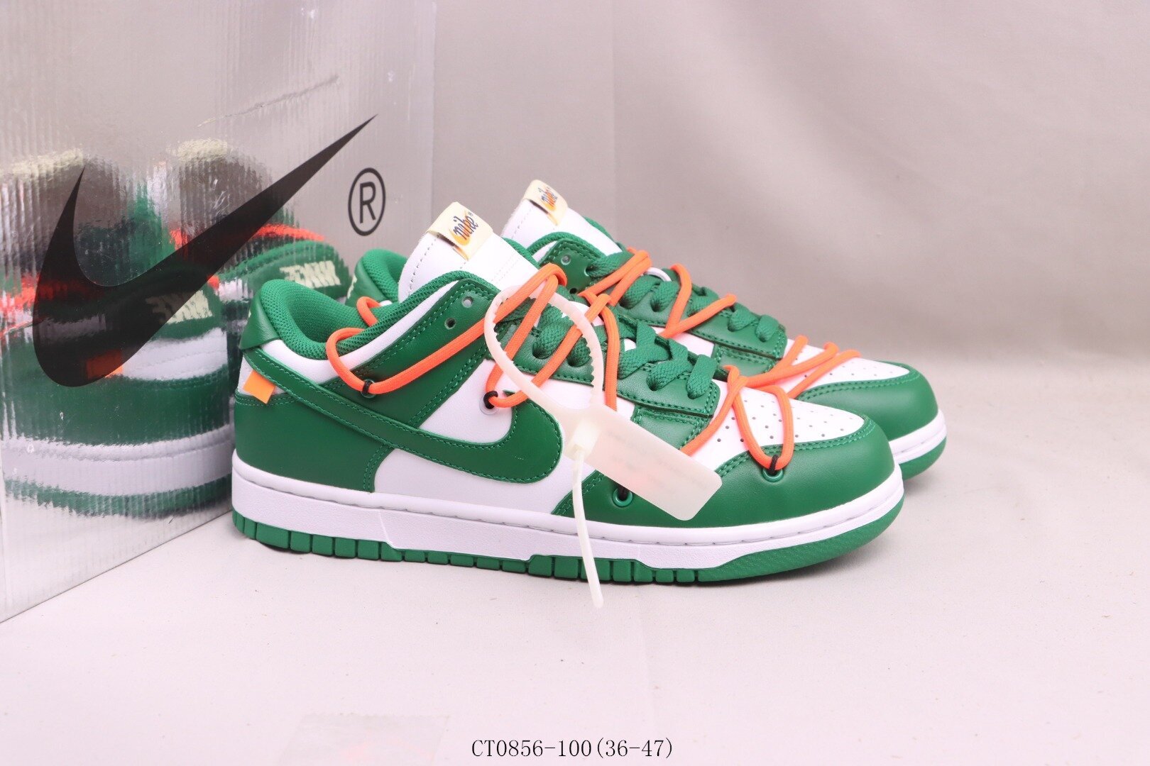 Dunk Low Off-White Pine Green - Image 6