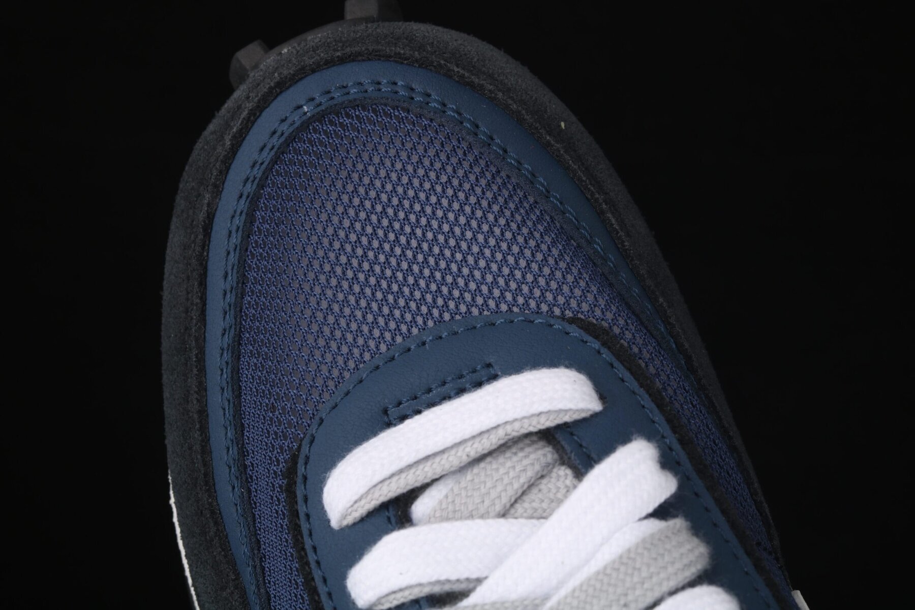 Sacai x Fragment Design x Lvd Waffle Daybreak Grid Navy Blue Black - Image 7
