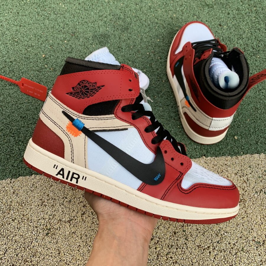 OFF WHITE AJ1 Chicago Red Extended Size - Image 19