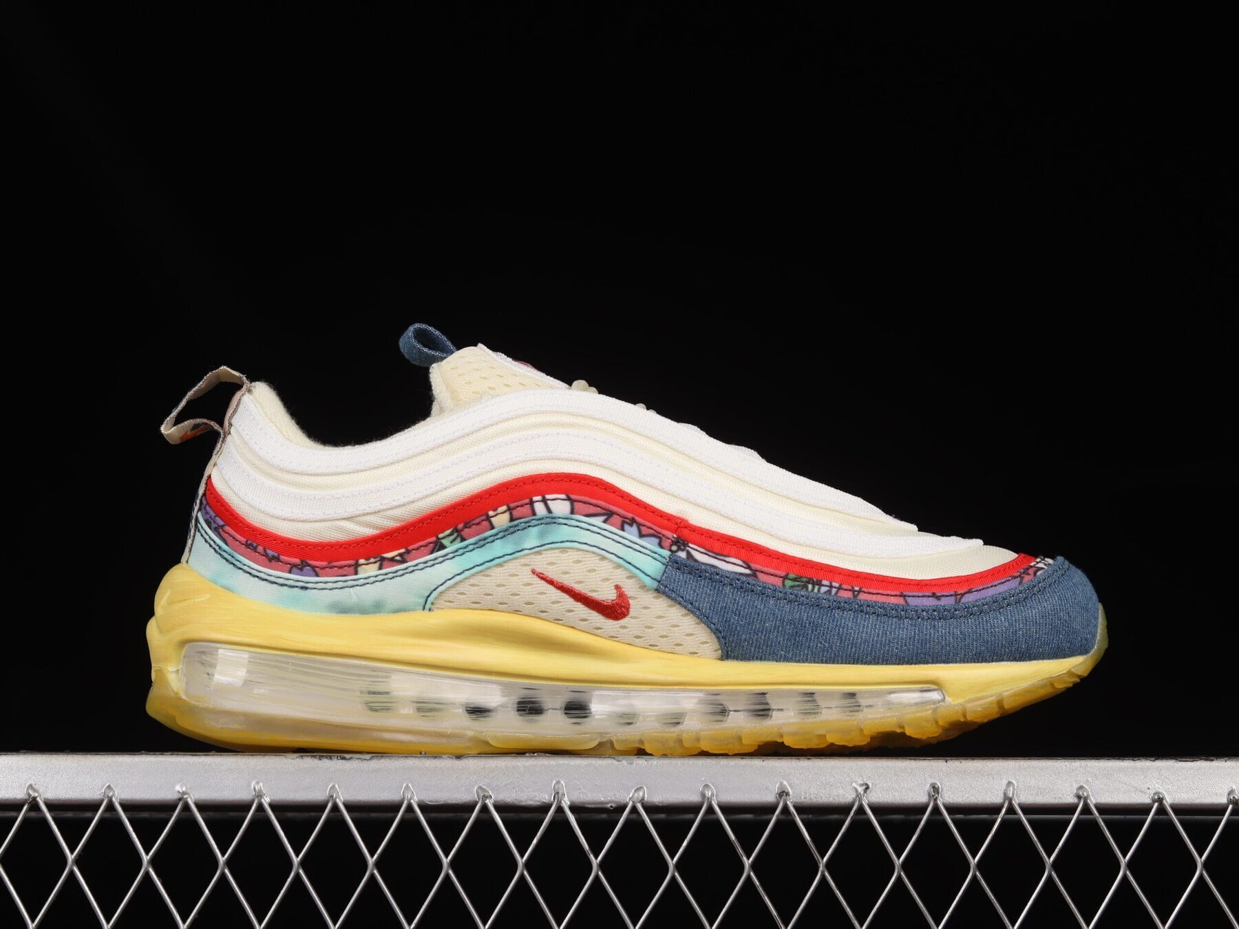 Air Max 97 Coconut Milk Fossil Denim Red - Image 3