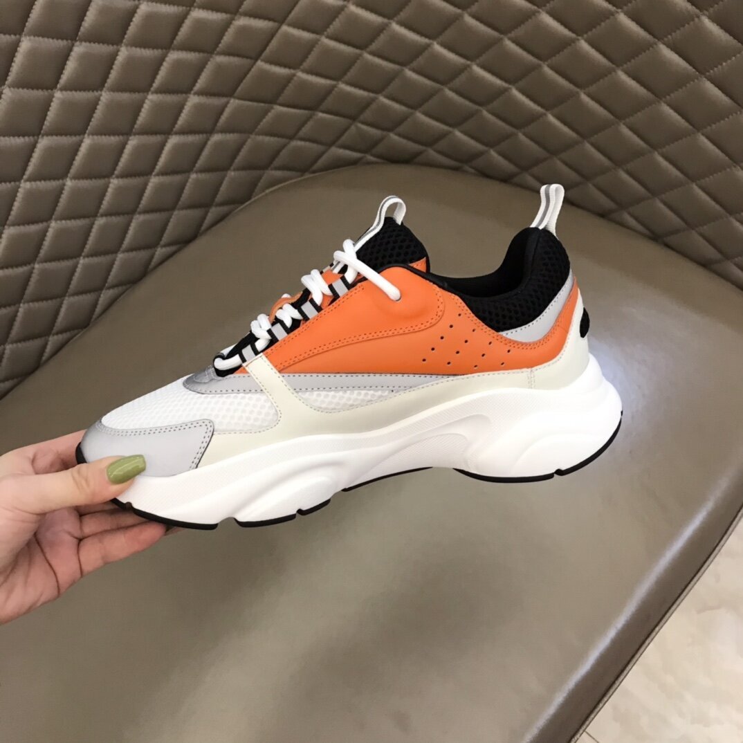 DIOR B22 Sneaker Orange White - Image 7