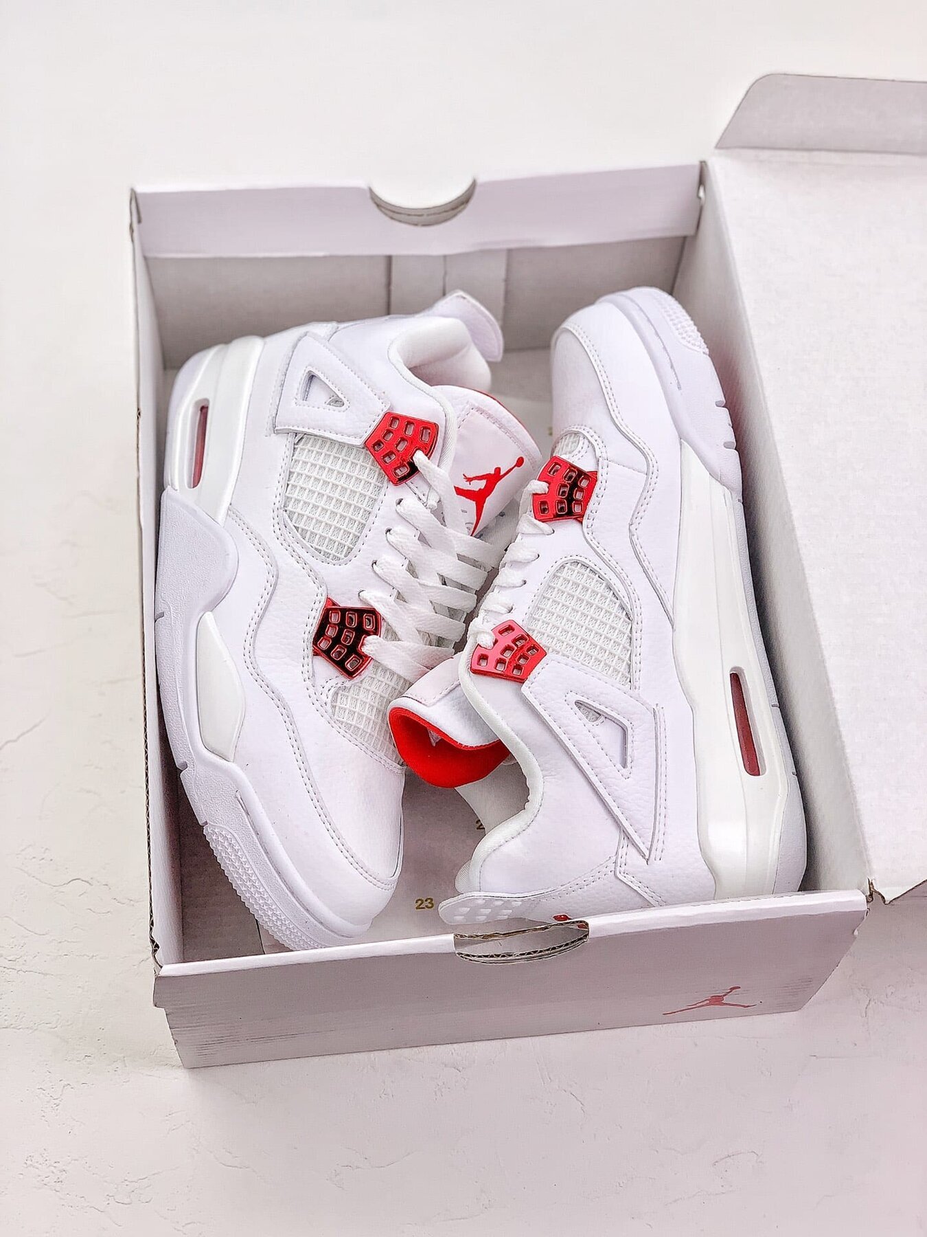 AJ4 Retro Metallic Red Extended size 14 - Image 4