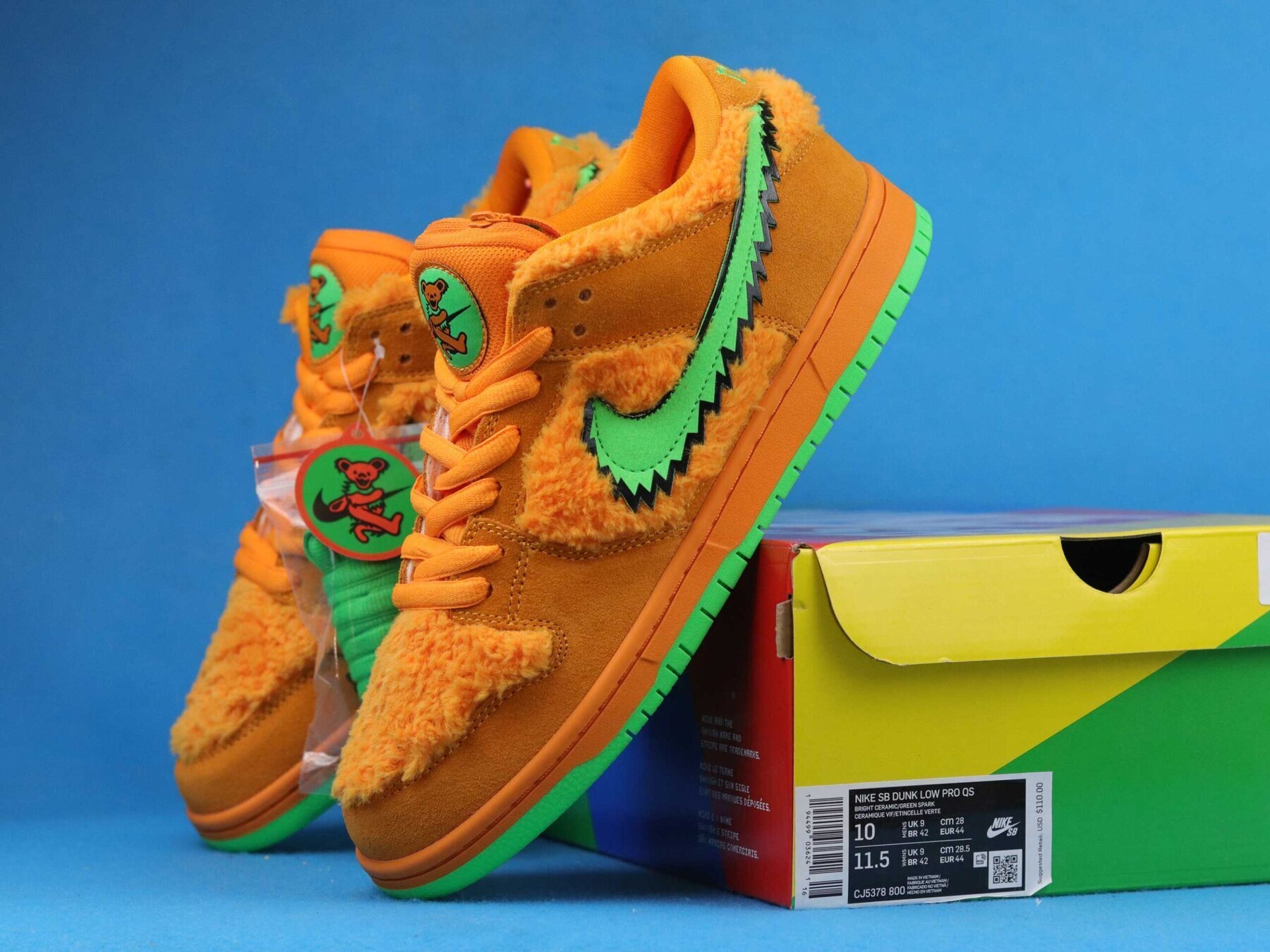 SB Dunk Low Grateful Dead Bears Orange - Image 10