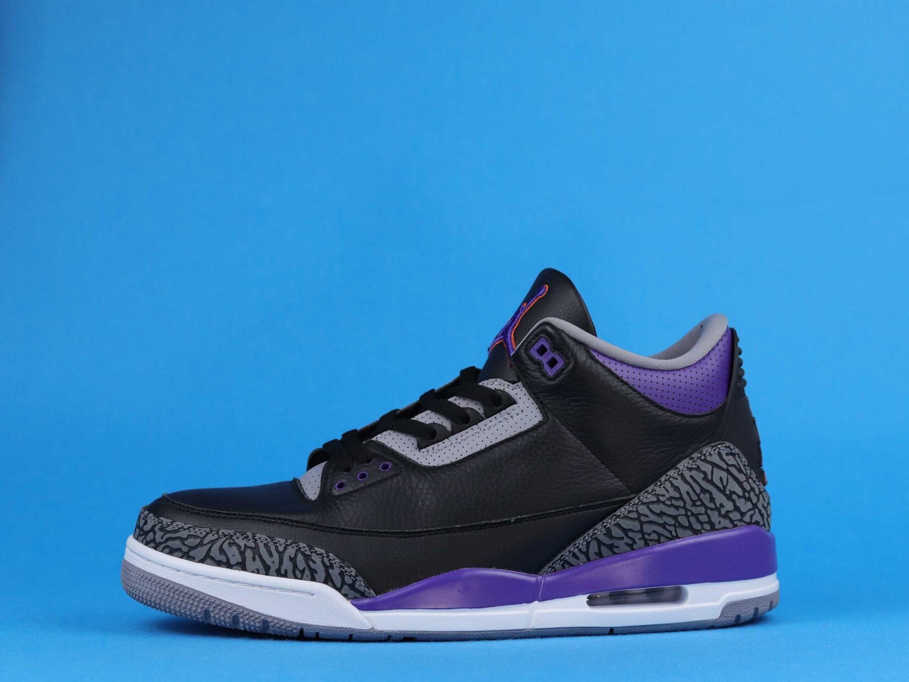 AJ3 Retro Black Court Purple - Image 3