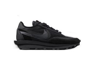 Sacai x Nk LVD Waffle Daybreak, White Black Nylon - Image 2
