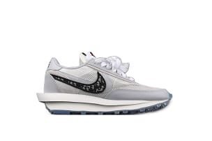 Dior x Sacai x Nk LVD Waffle Daybreak, Swoosh Silver - Image 2
