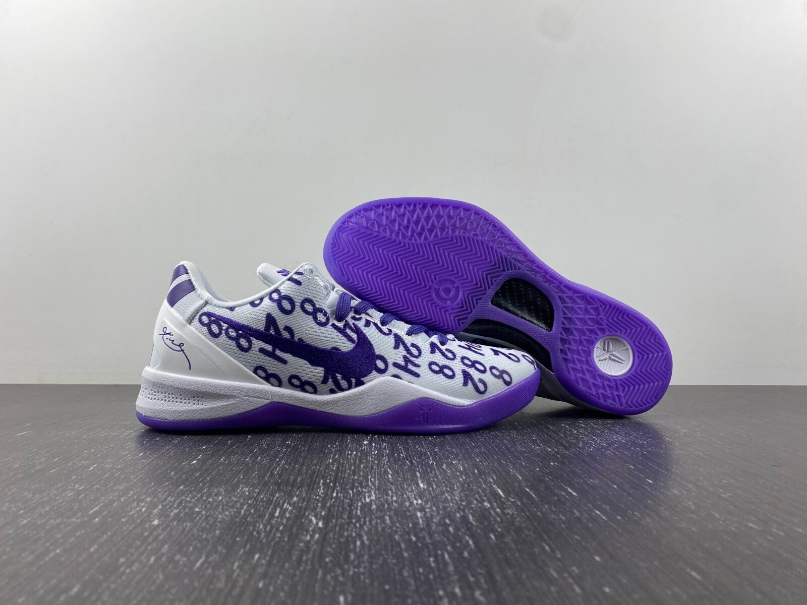 Kobe 8 Protro White Court Purple - Image 9