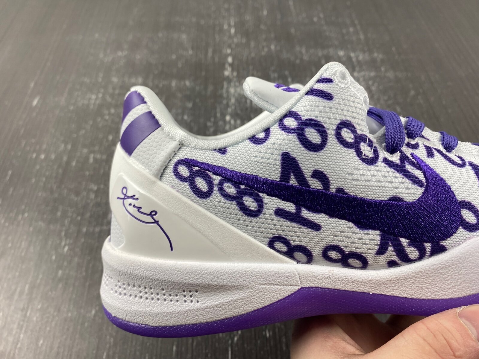Kobe 8 Protro White Court Purple - Image 4